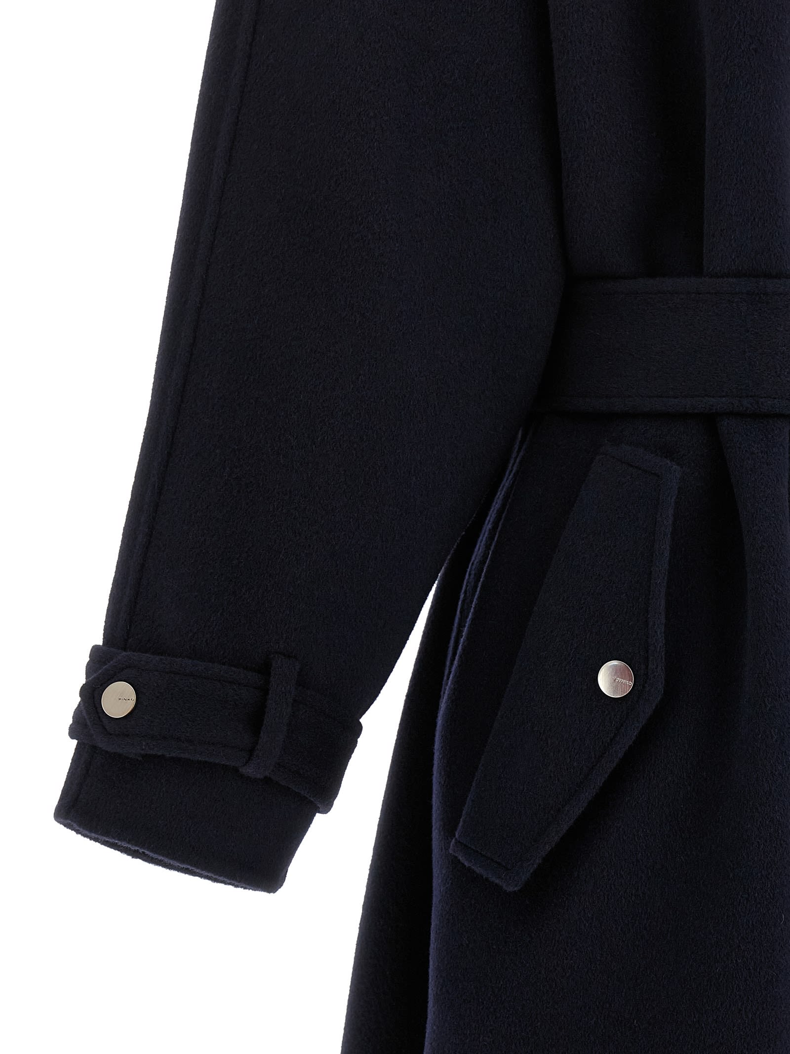 Pinko Cartoccio Coat In Blue