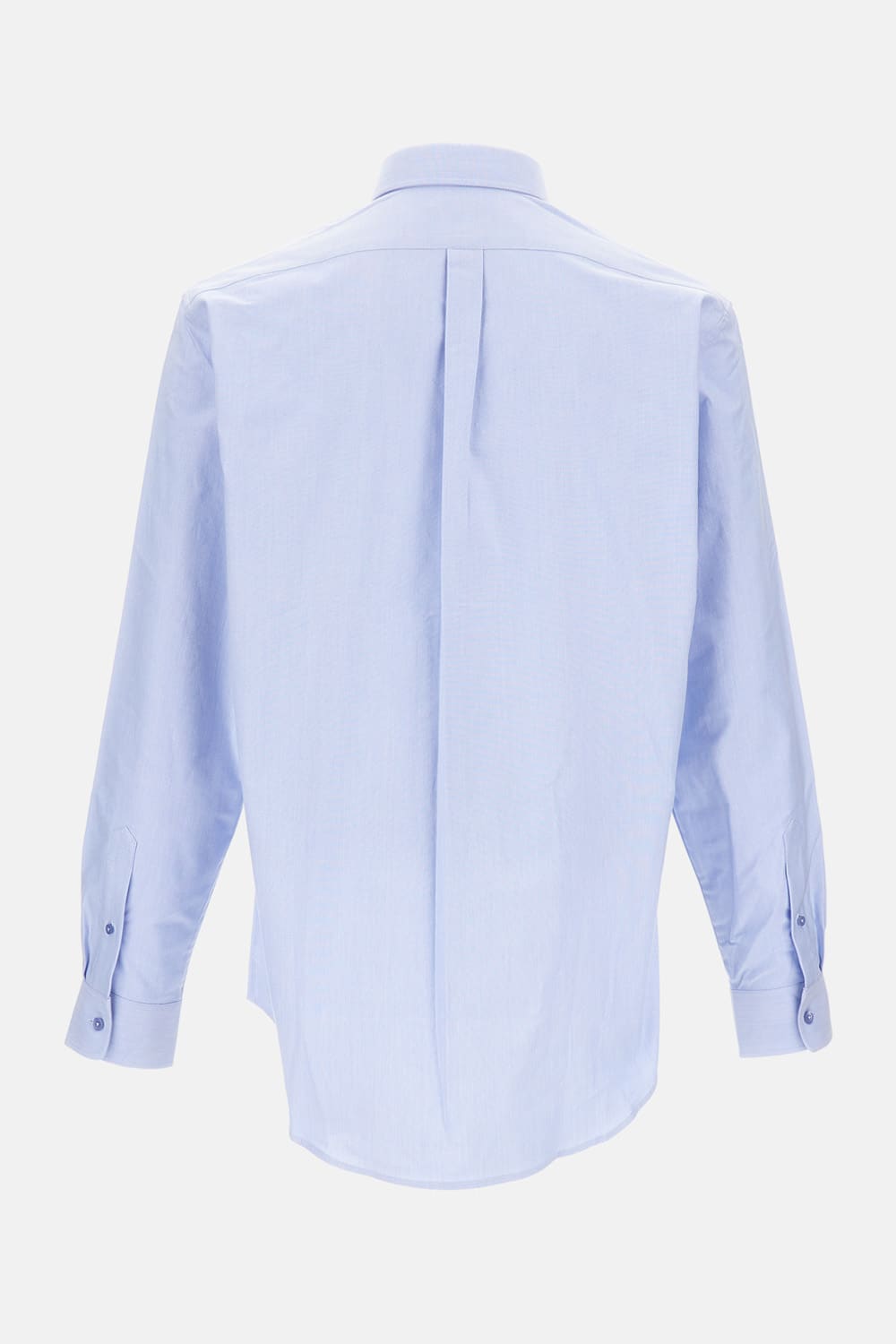 Givenchy Embroidered Logo Long-sleeved Shirt In Blue