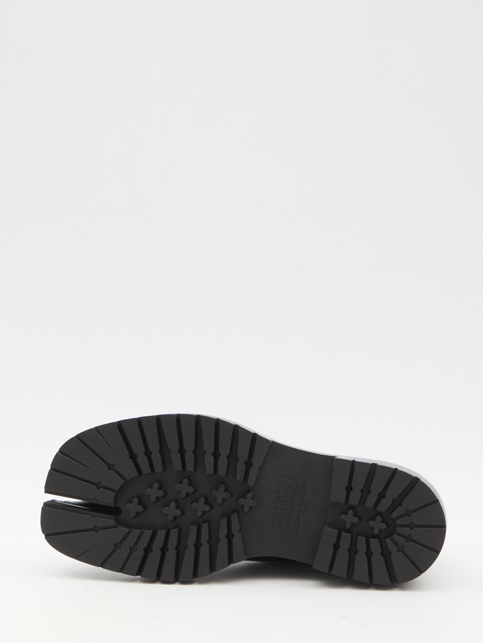 Shop Maison Margiela Tabi Lace-up Shoes In Black