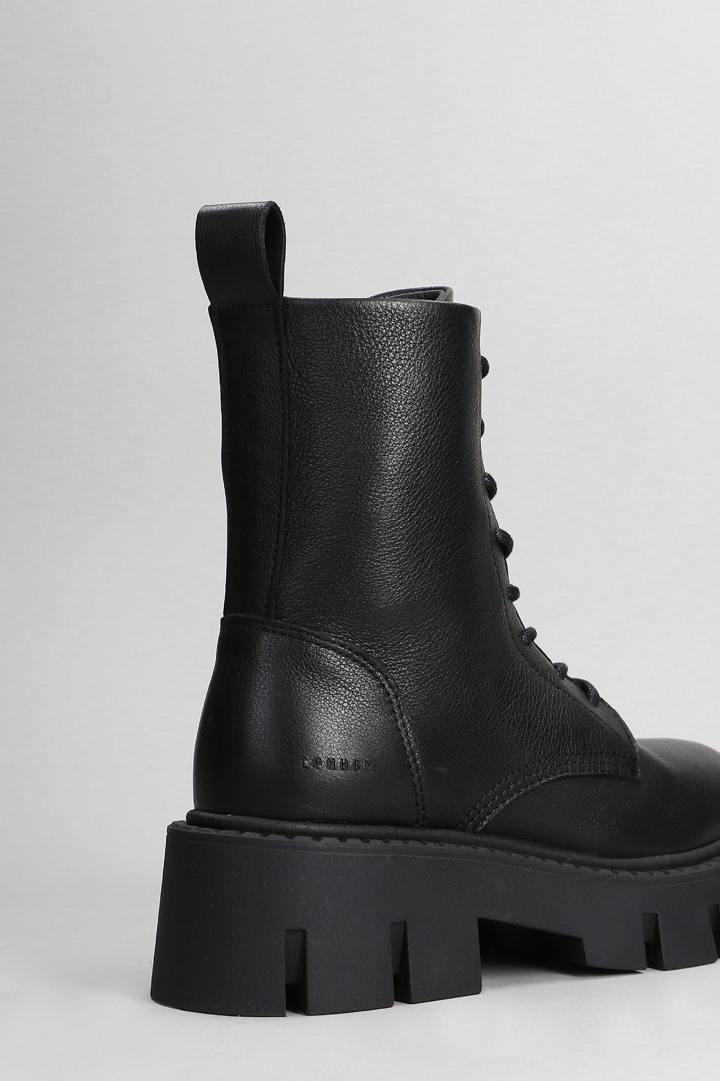 Shop Copenhagen Cph 130 Combat Boots In Black Leather