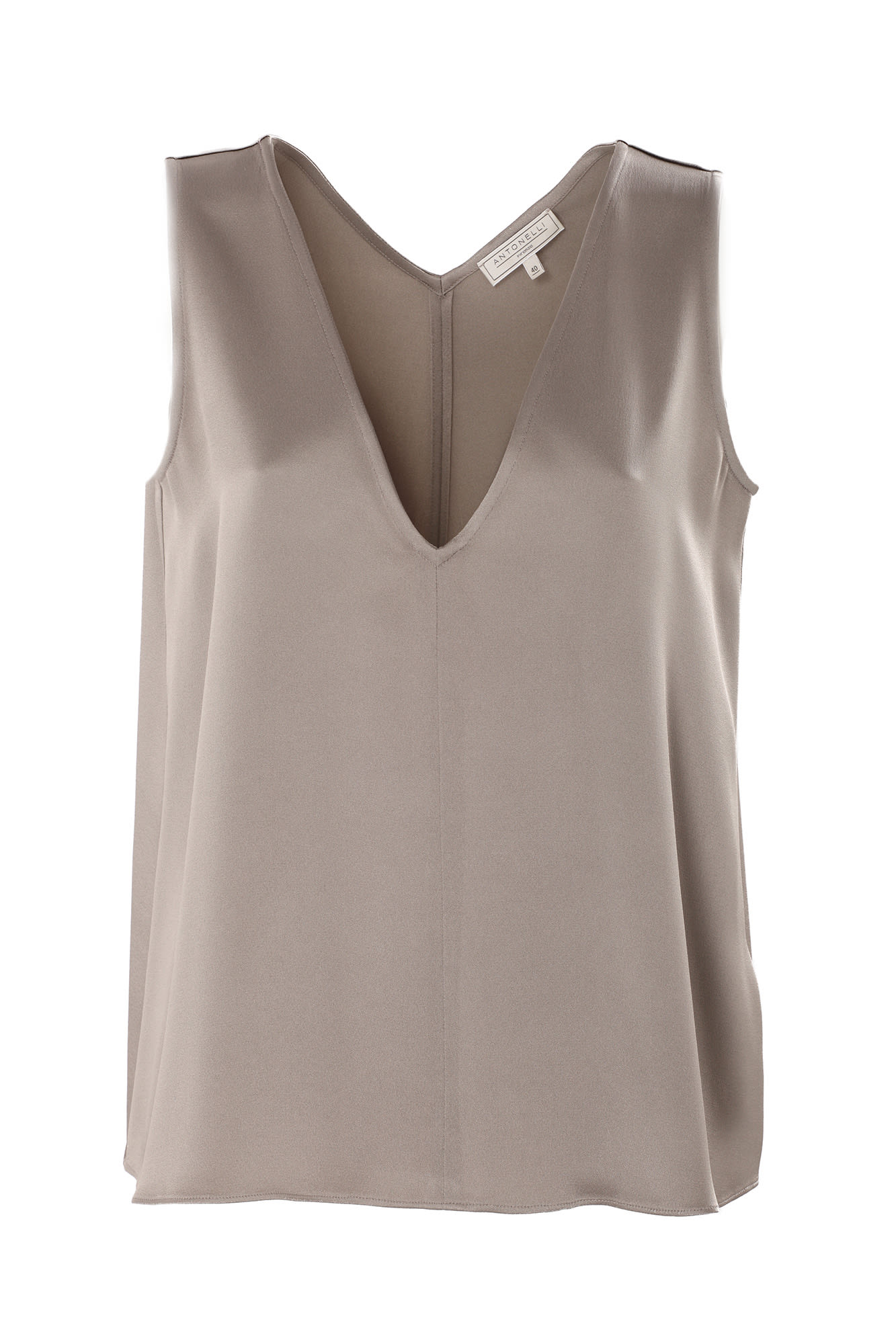 Shop Antonelli Firenze Top Dove Grey