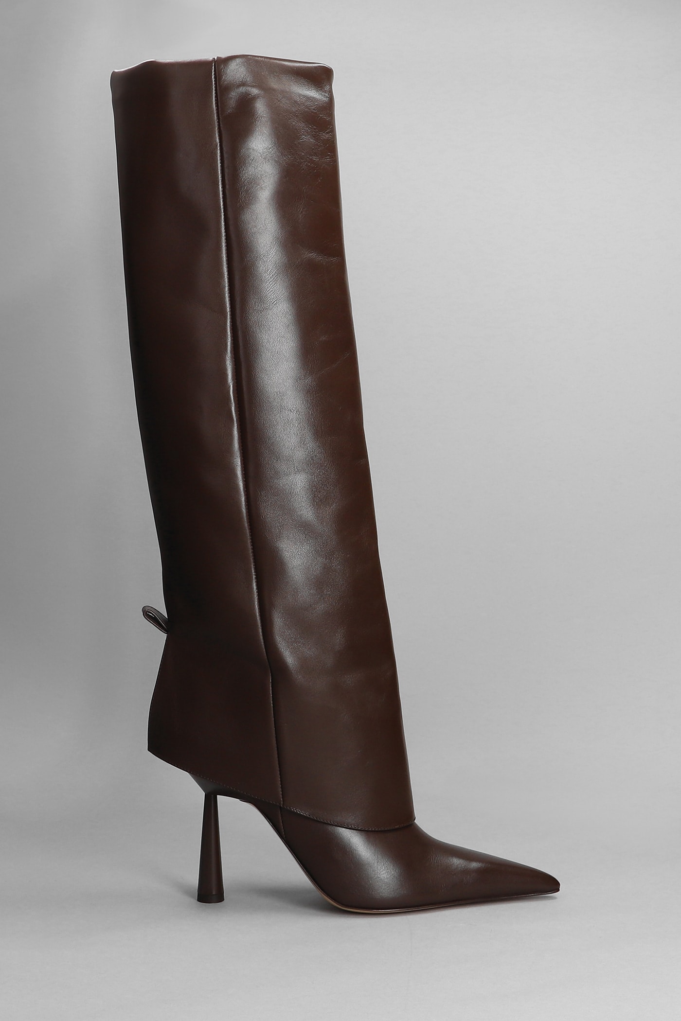 Gia X Rhw Rosie 31 High Heels Boots In Brown Leather