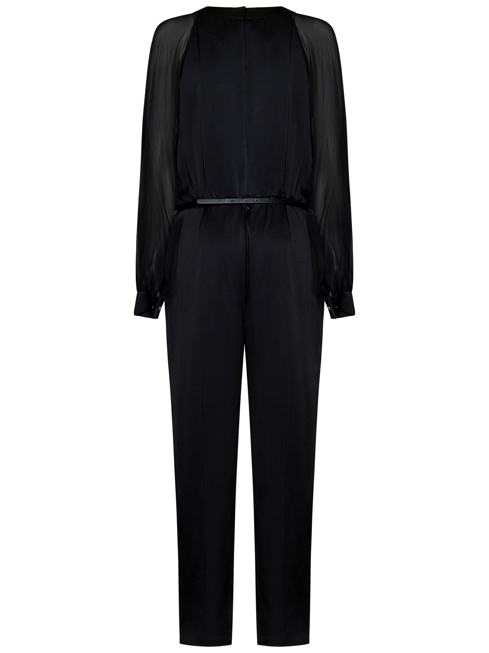 Shop Max Mara Maxmara Studio Jumpsuit In Black