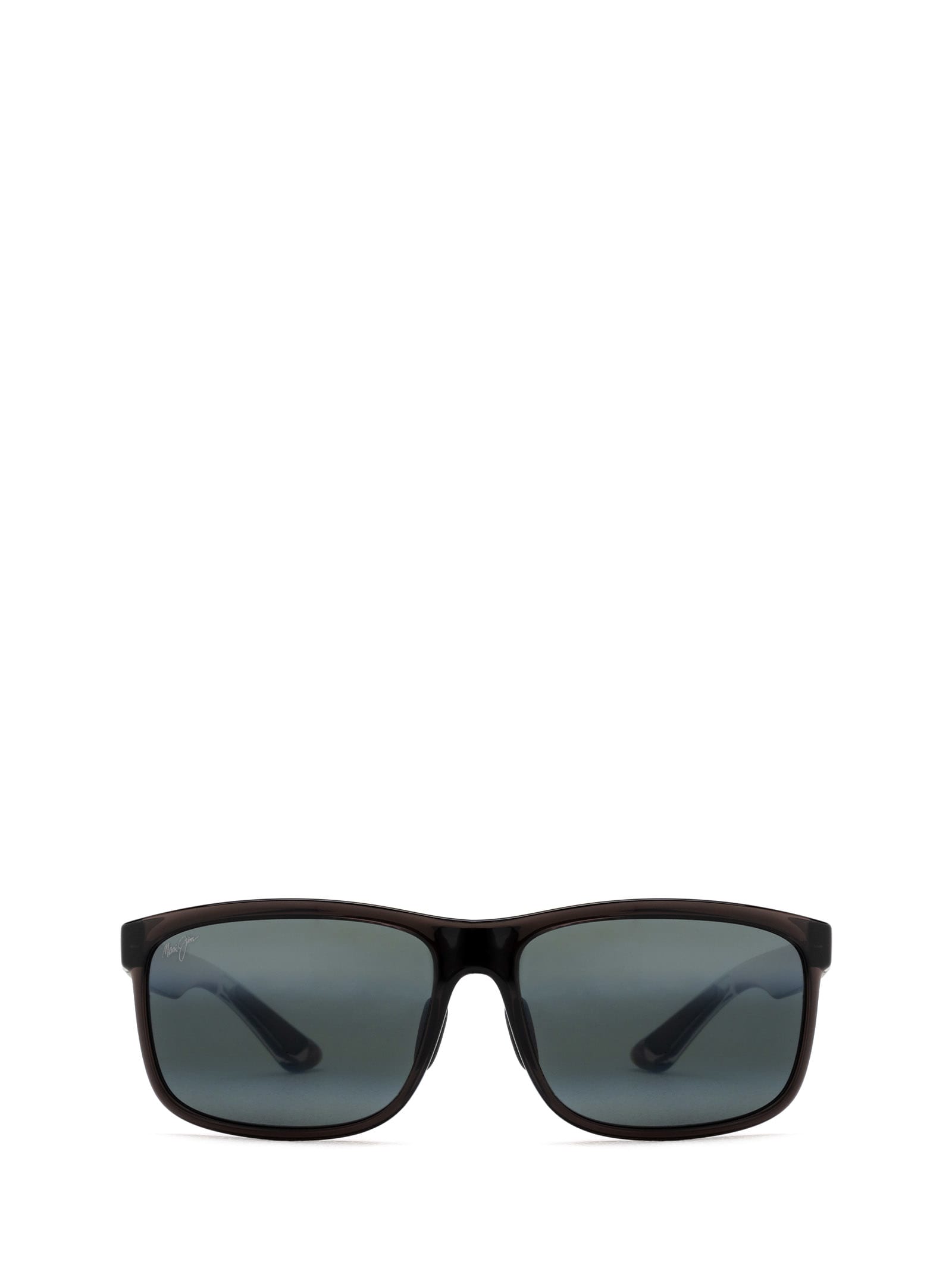 Shop Maui Jim Mj449 Translucent Grey Sunglasses