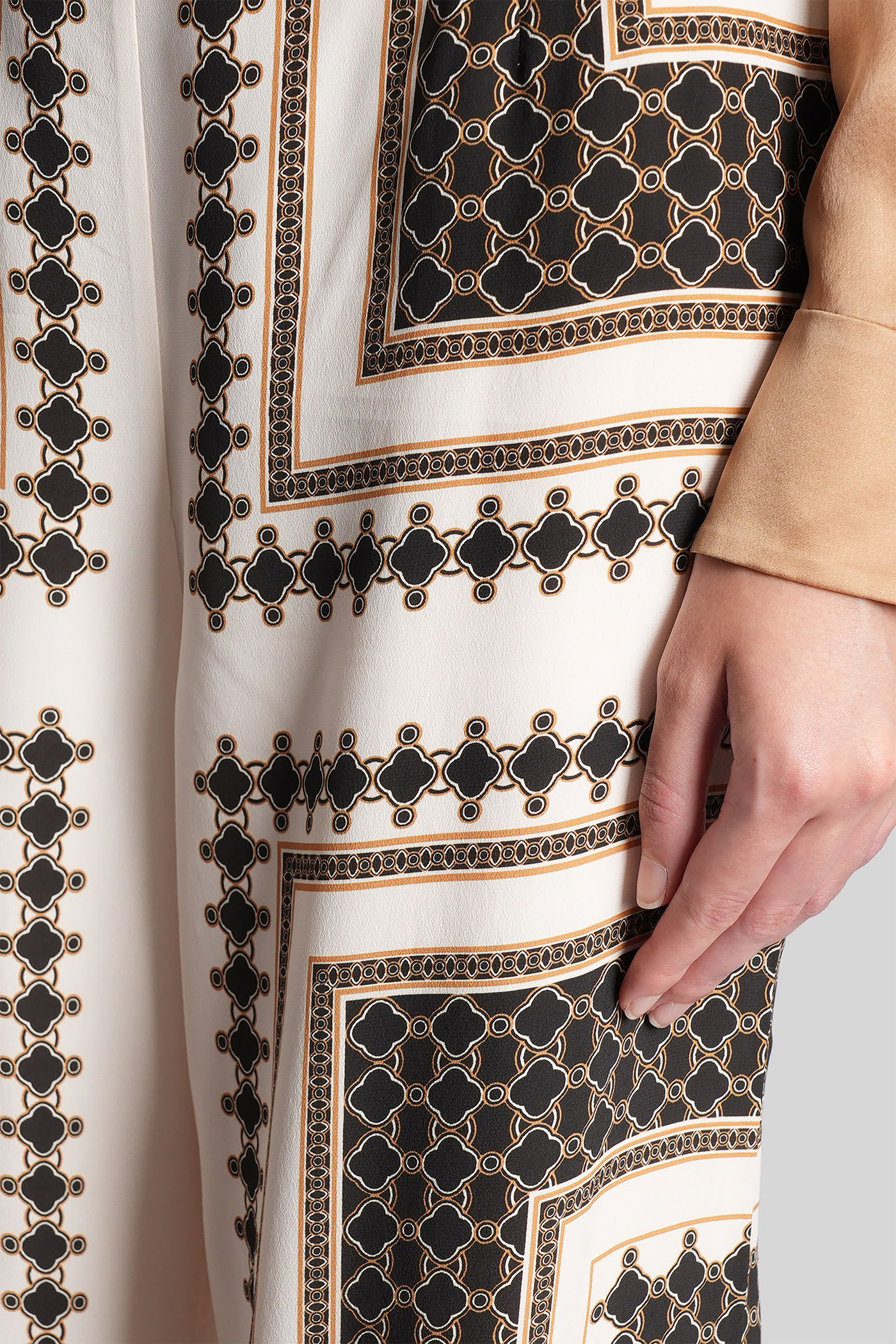 Zimmermann Geometric-print Trousers In Neutral