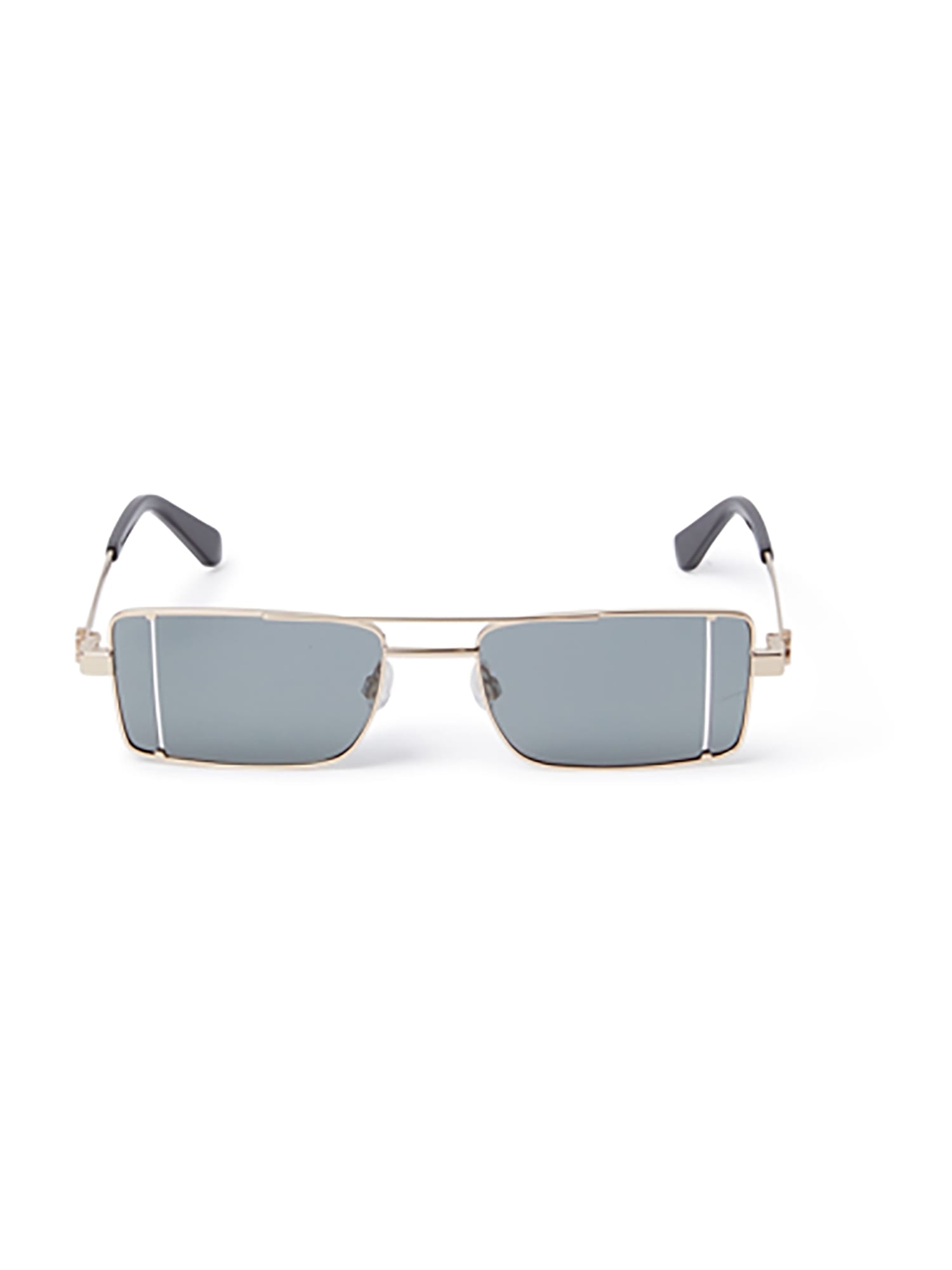 Off-white Oeri14a Cortez Sunglasses Eyewear In Gold Dark Grey