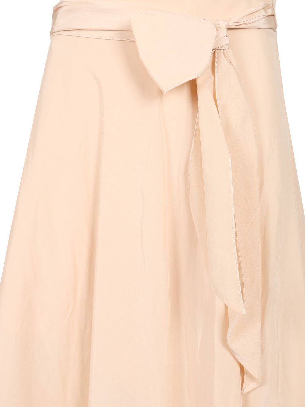 Shop Forte Forte Taffeta Midi Skirt In Rose