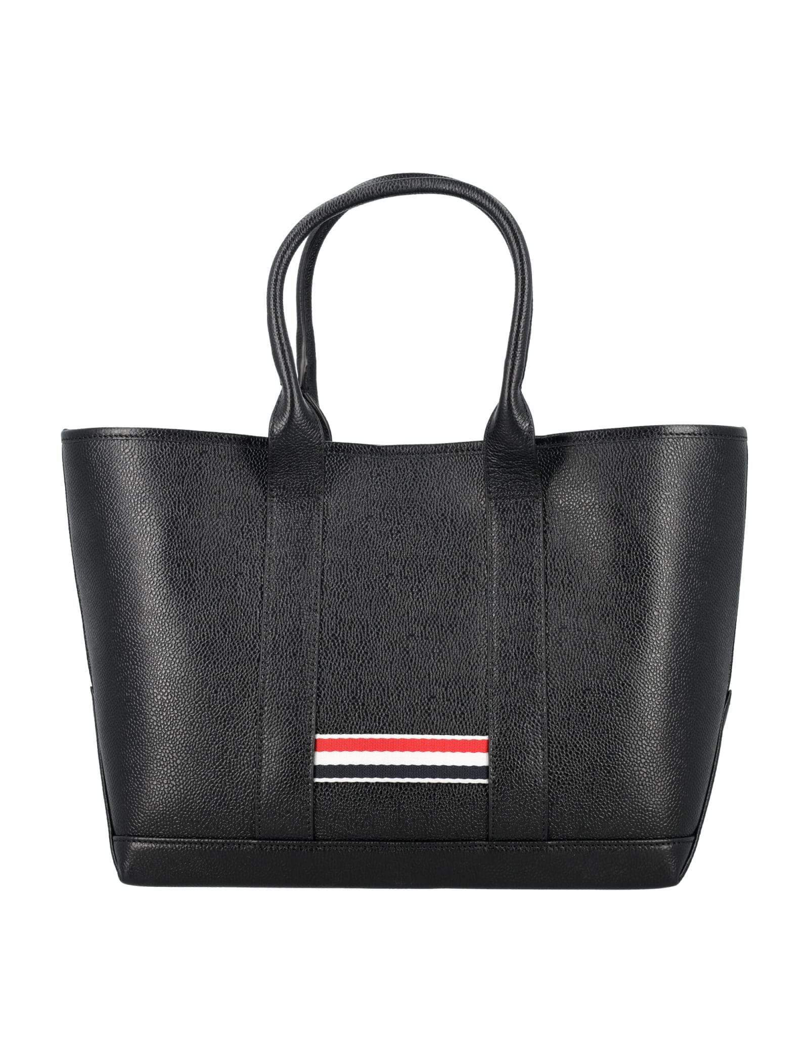 Shop Thom Browne Small Tool Tote Bag In Black