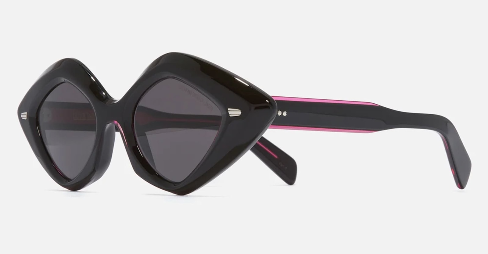 Cutler And Gross 9126 - Black On Pink Sunglasses In Blue
