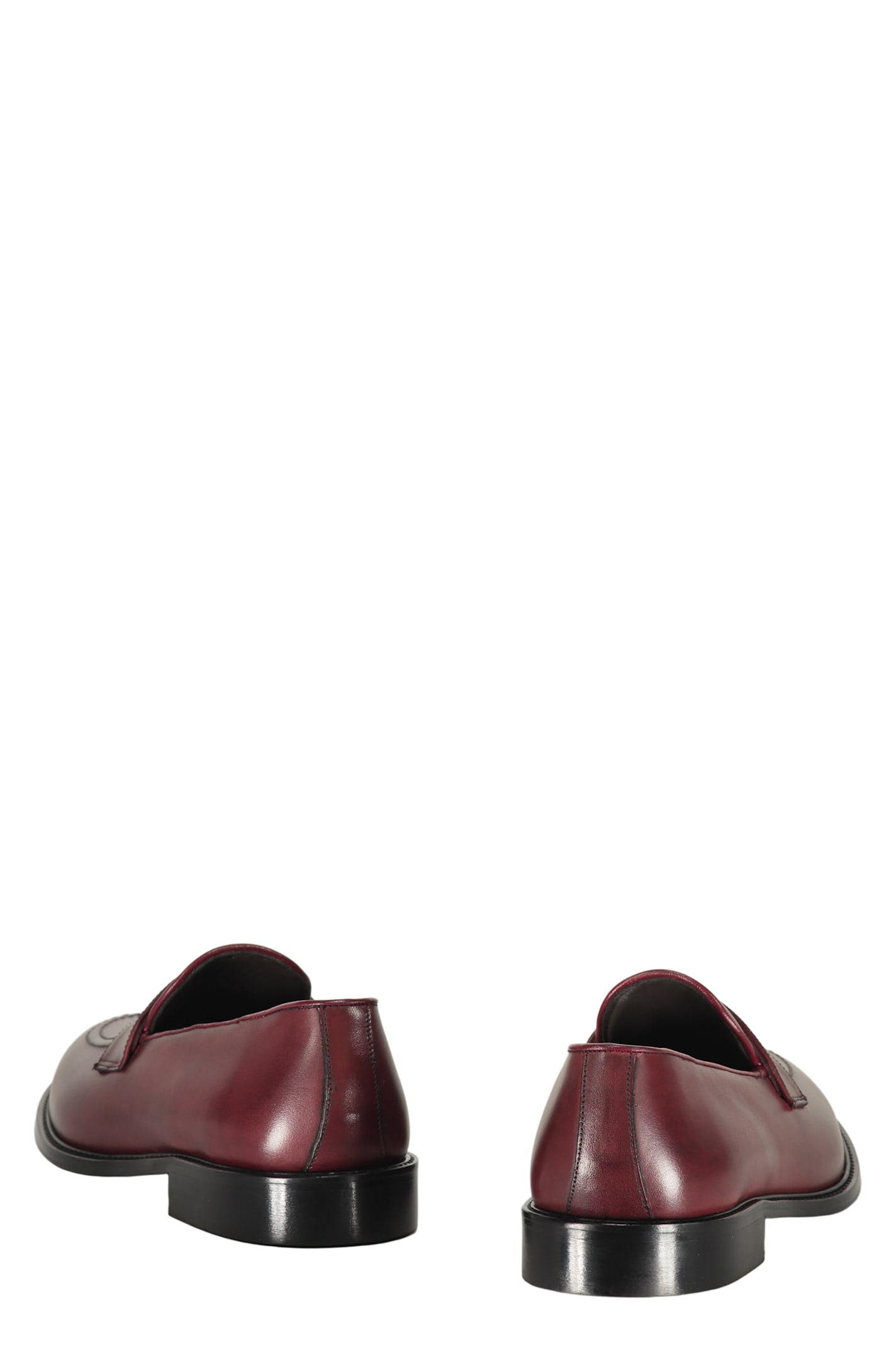 Bruno Magli Calfskin Loafers In Red-purple Or Grape