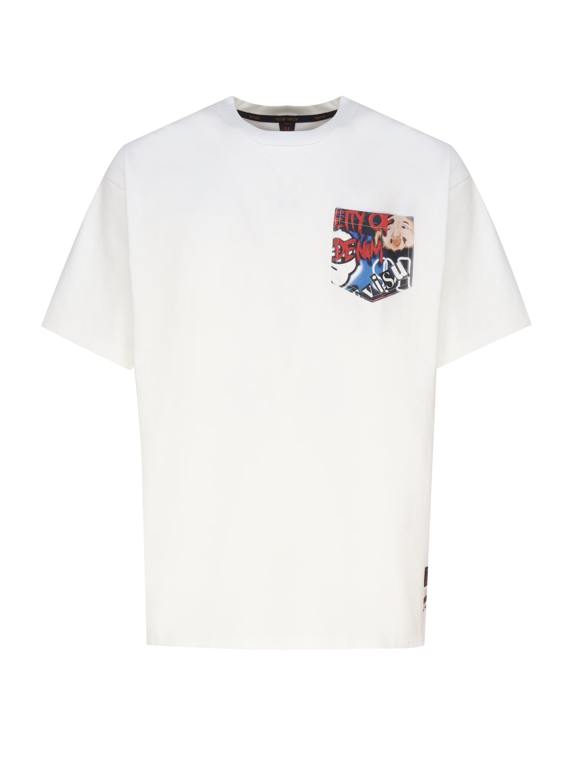 Evisu SEAGULL GRAFFITI TEE - Print T-shirt - off-white/white 