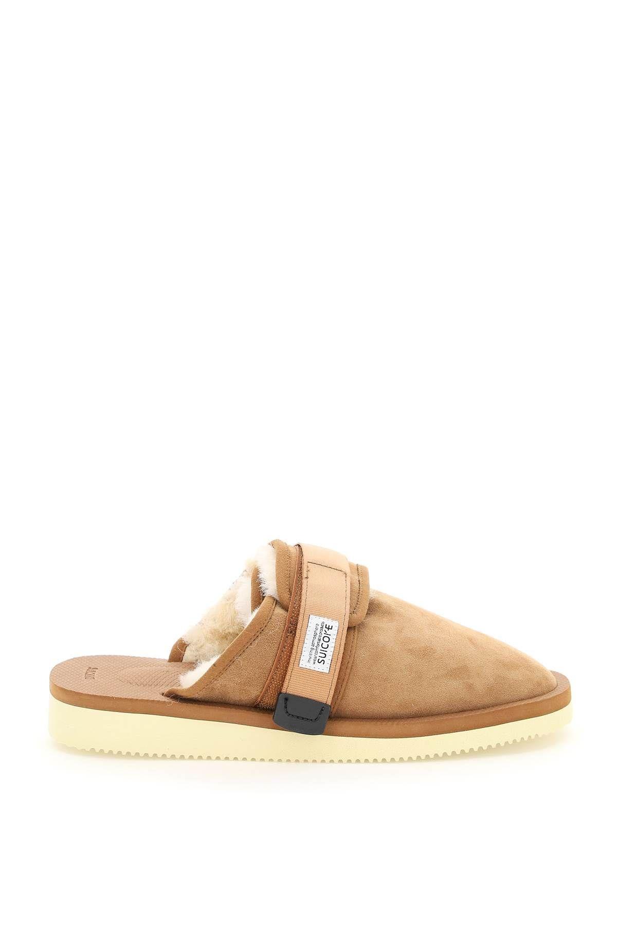 SUICOKE zavo Suede Sabot With Shearling