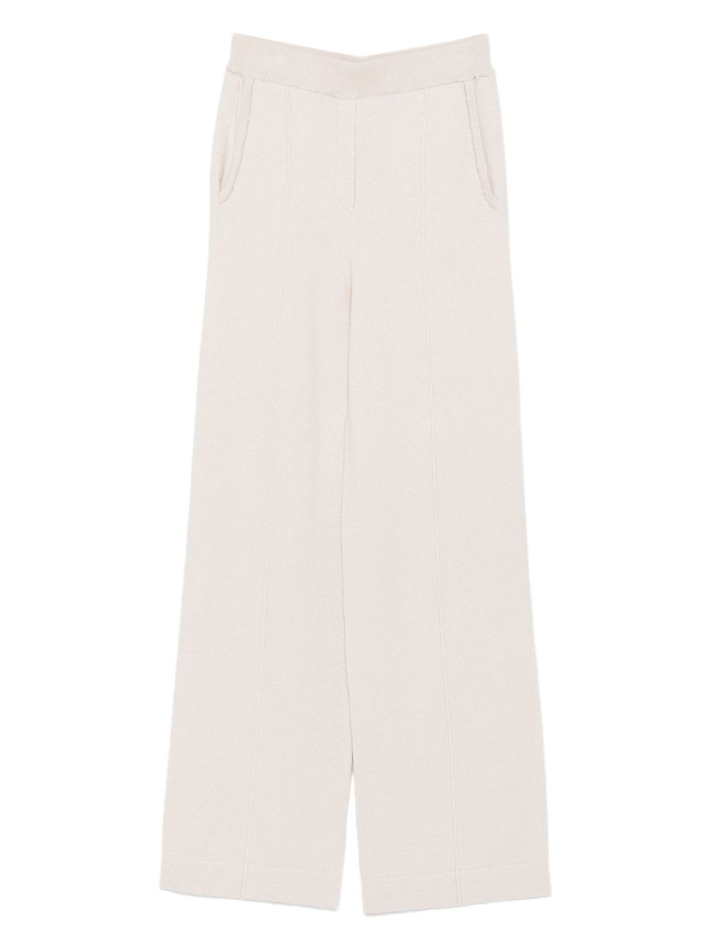 Peserico Straight Trousers In White