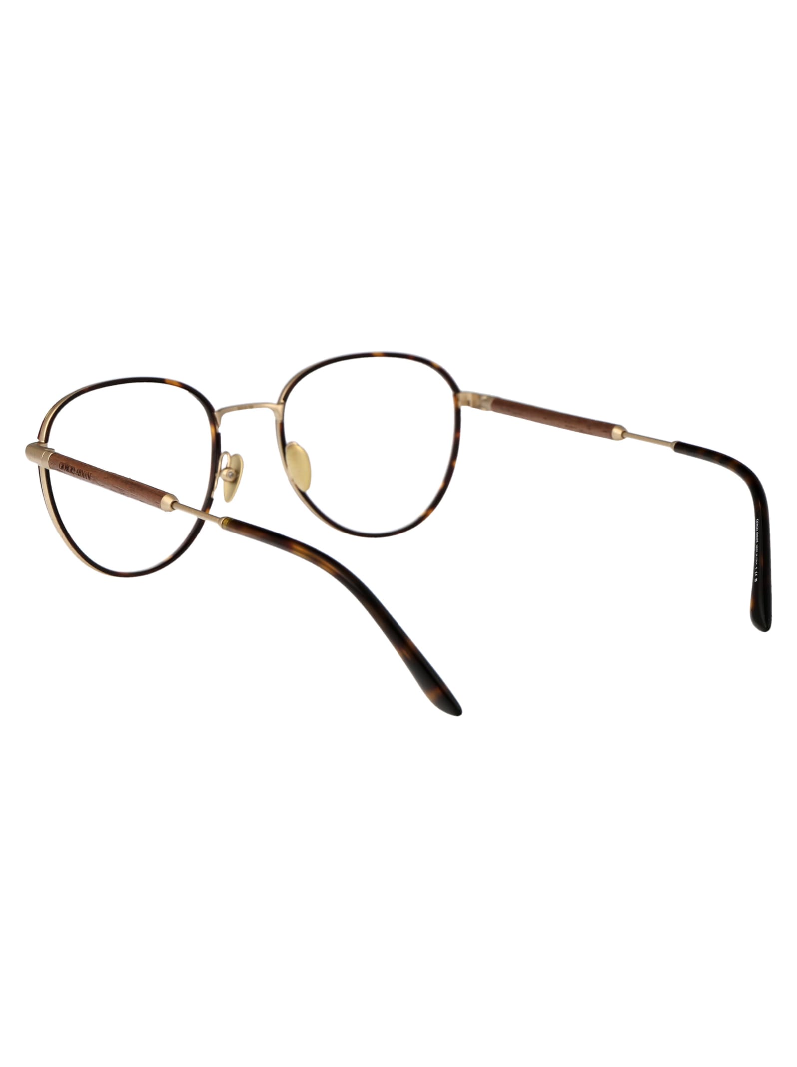 Shop Giorgio Armani 0ar5137j Glasses In 3002 Matte Pale Gold