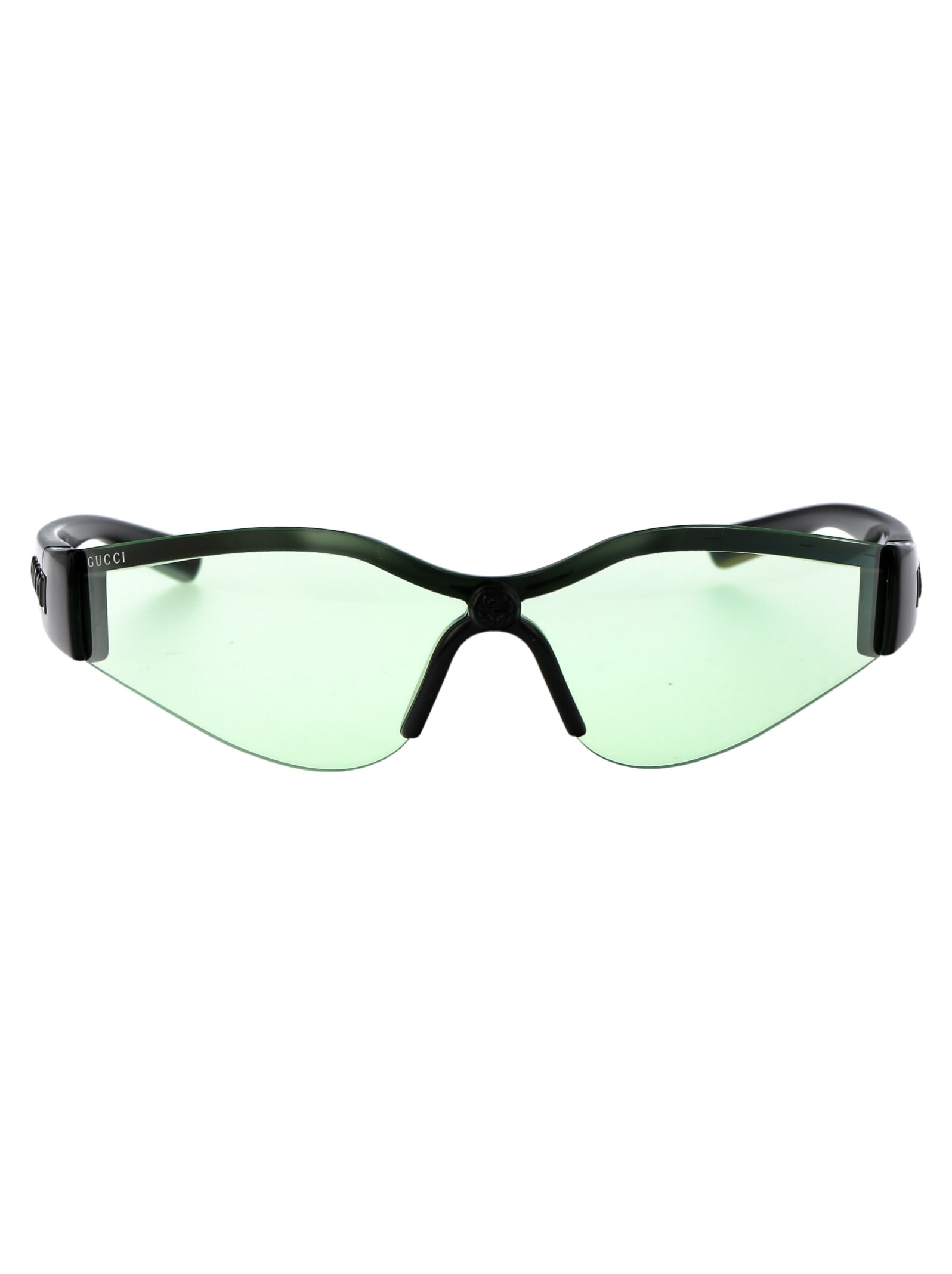 Shop Gucci Gg1651s Sunglasses In 005 Black Black Green