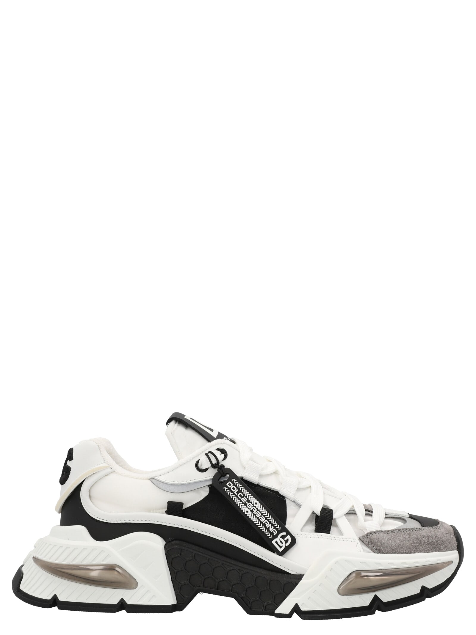 Shop Dolce & Gabbana Runway Sneakers In White/black