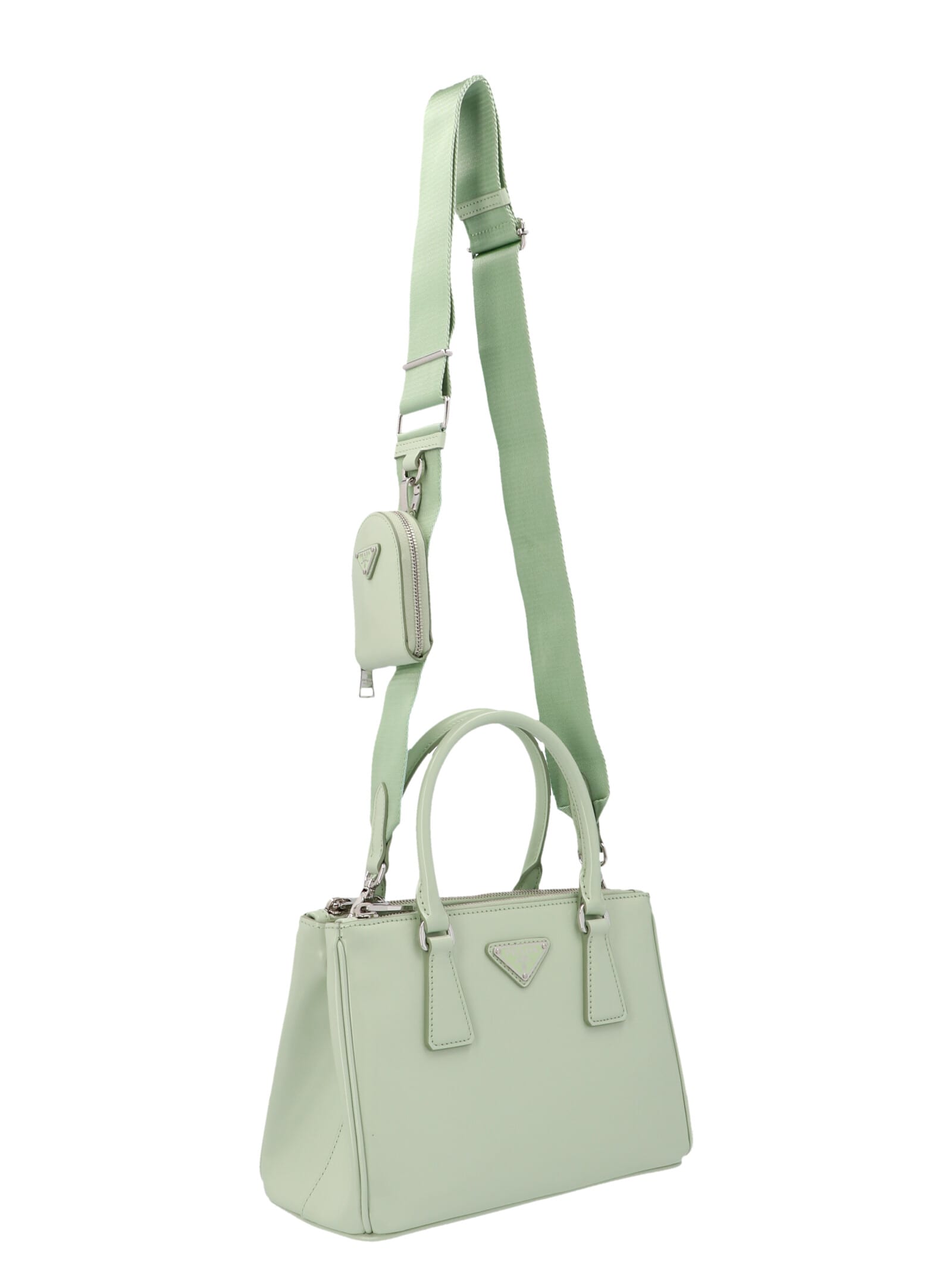Small Prada Galleria Ombré Saffiano Leather Bag 1BA896, Green, One Size