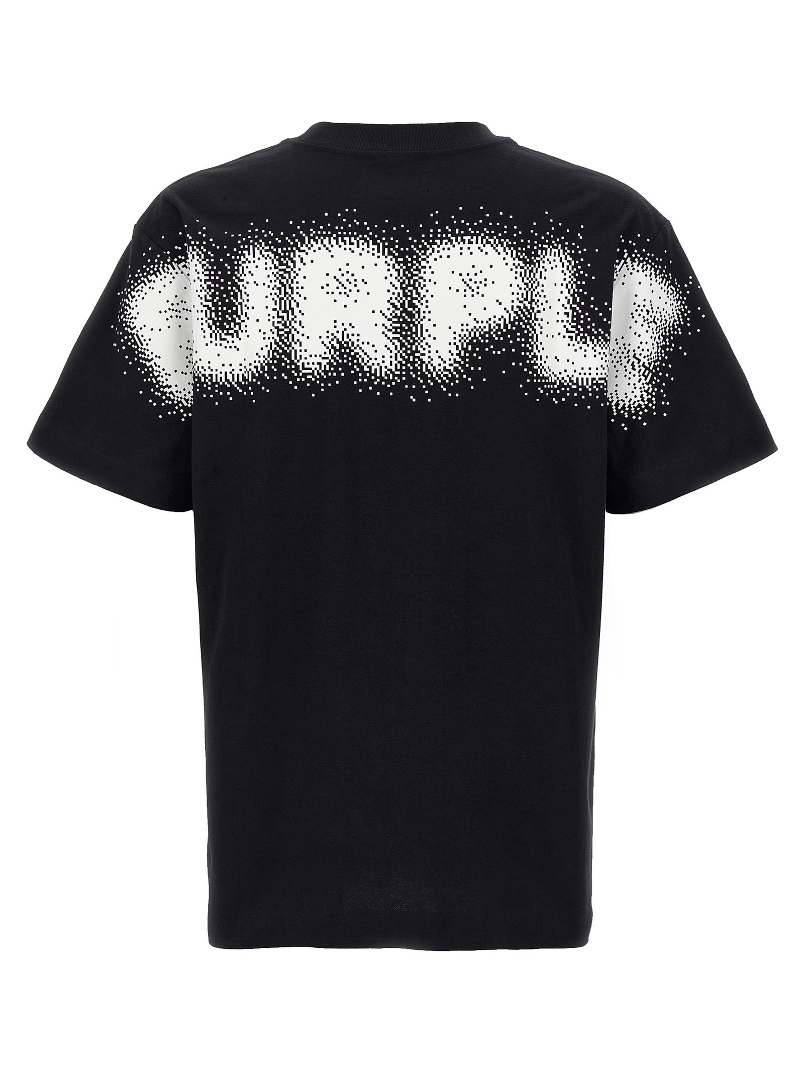 Purple Brand Textured Graphic Logo Tee In Black