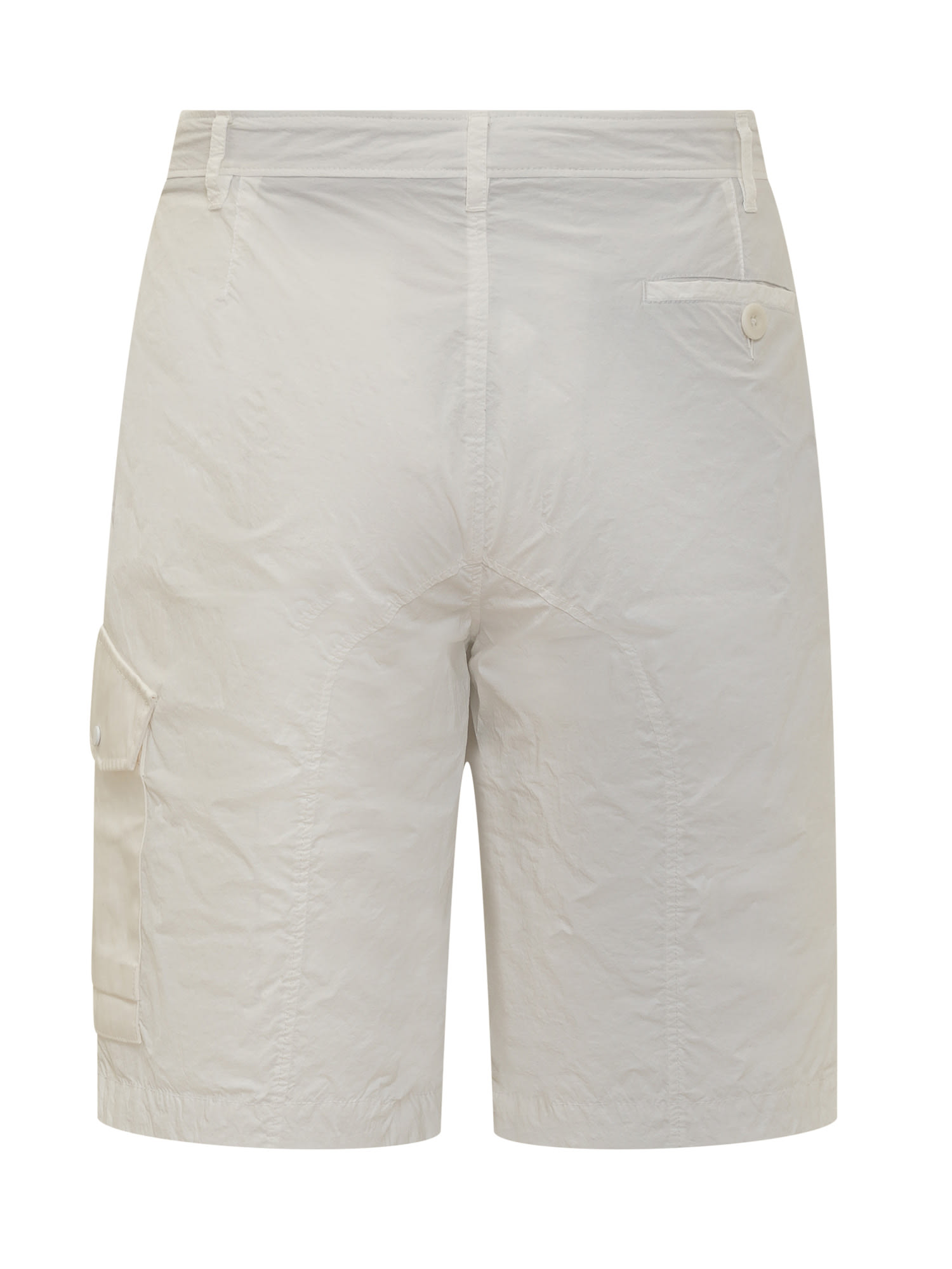 Shop Ten C Shorts In Bianco