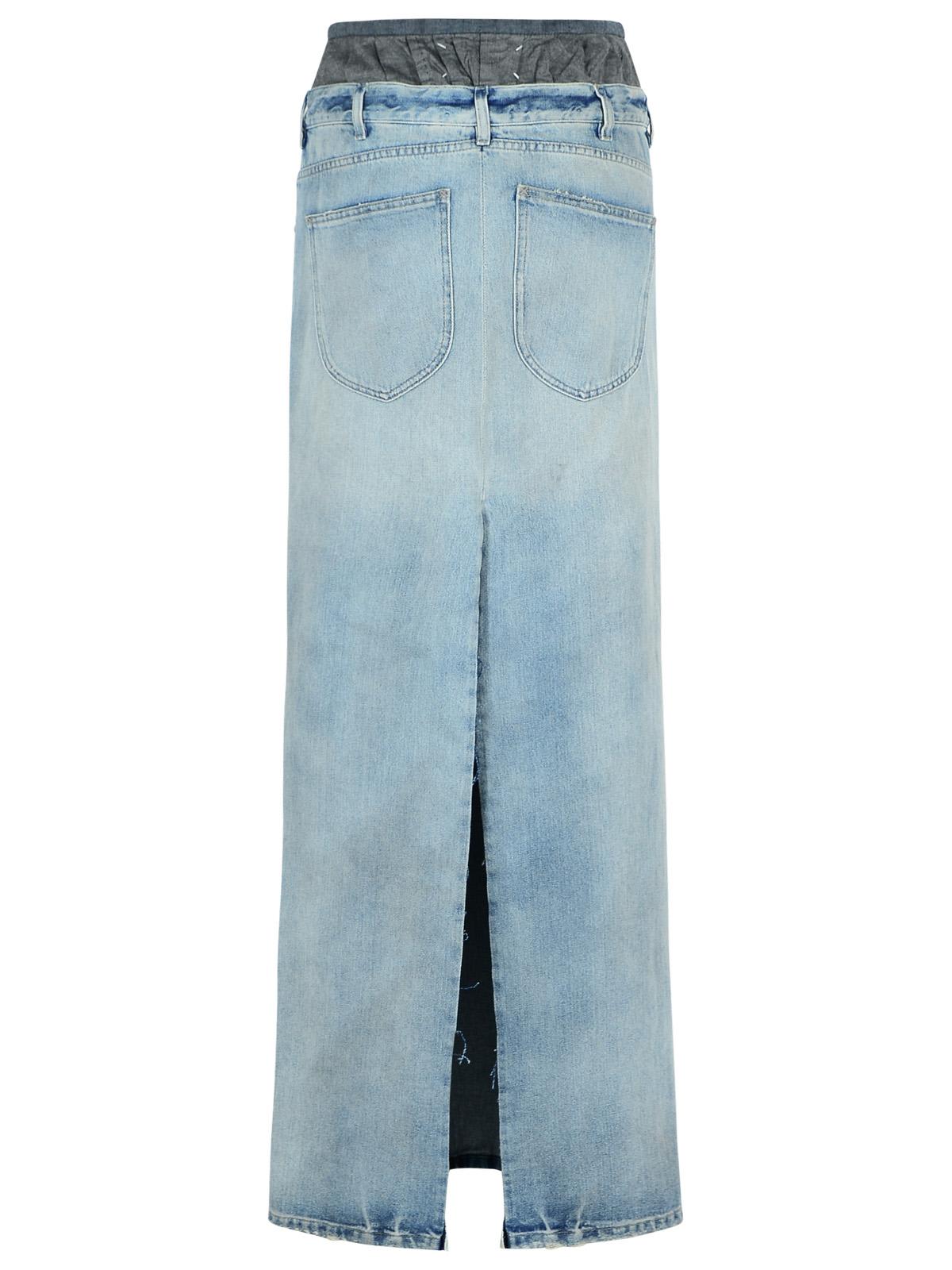 Maison Margiela Women's Denim Skirt In Light Blue