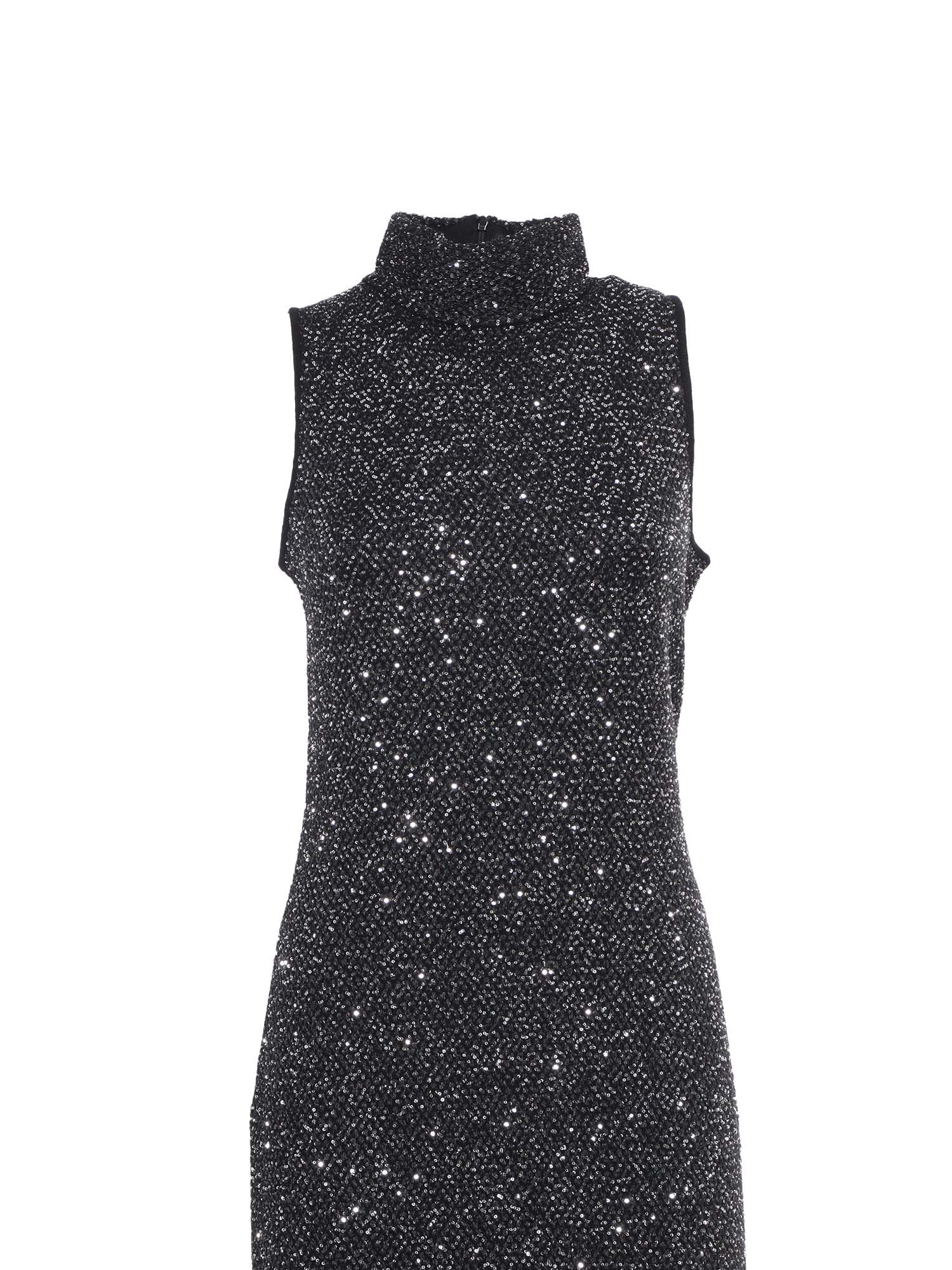 MAX MARA BERLINA SILVER KNITTED DRESS 