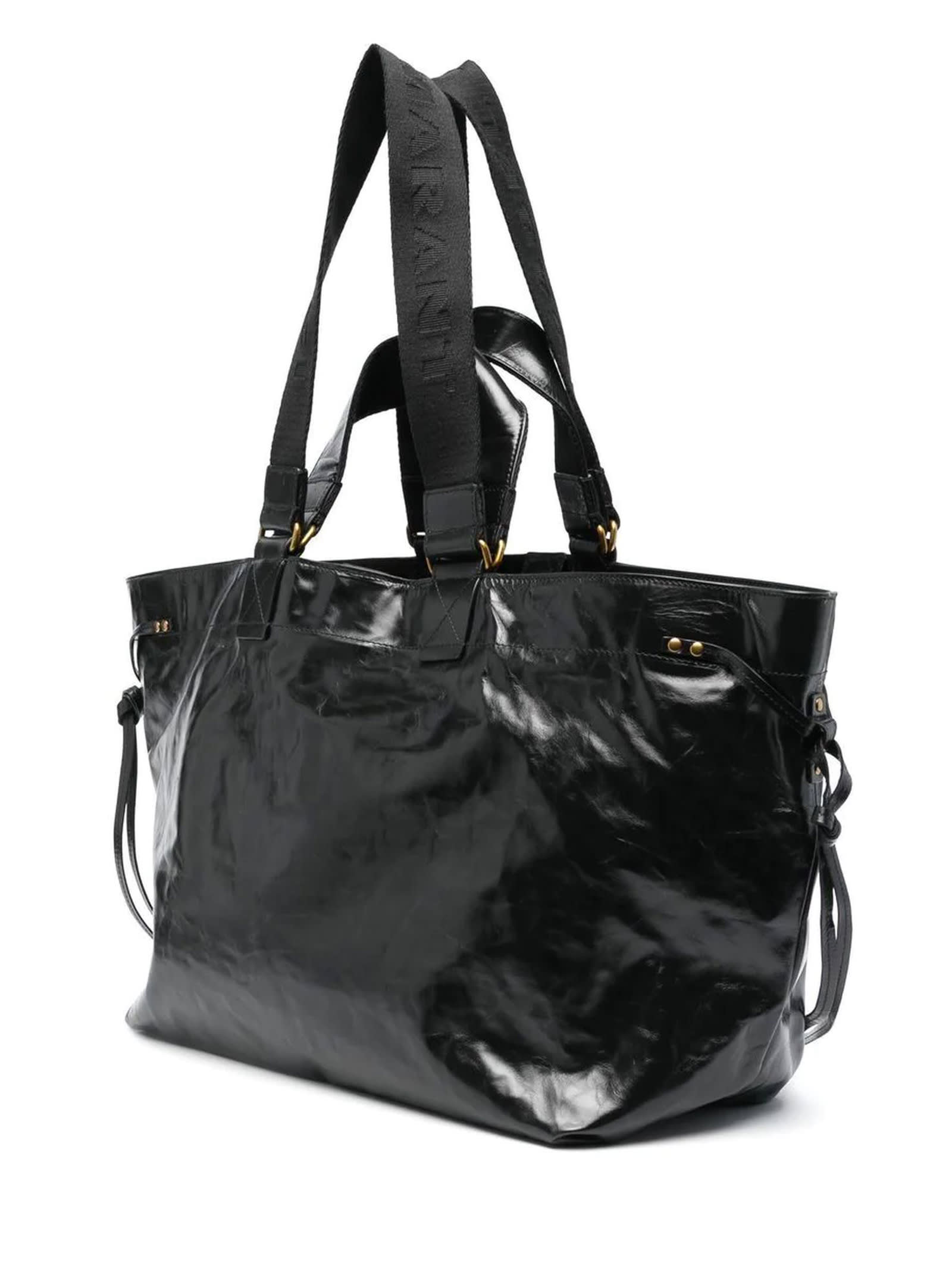 Shop Isabel Marant Black Wardy Tote Bag