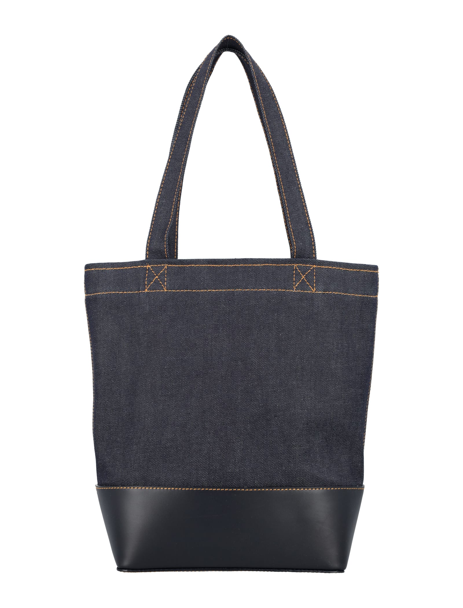 Shop Apc Axelle Small Tote Bag In Dark Navy