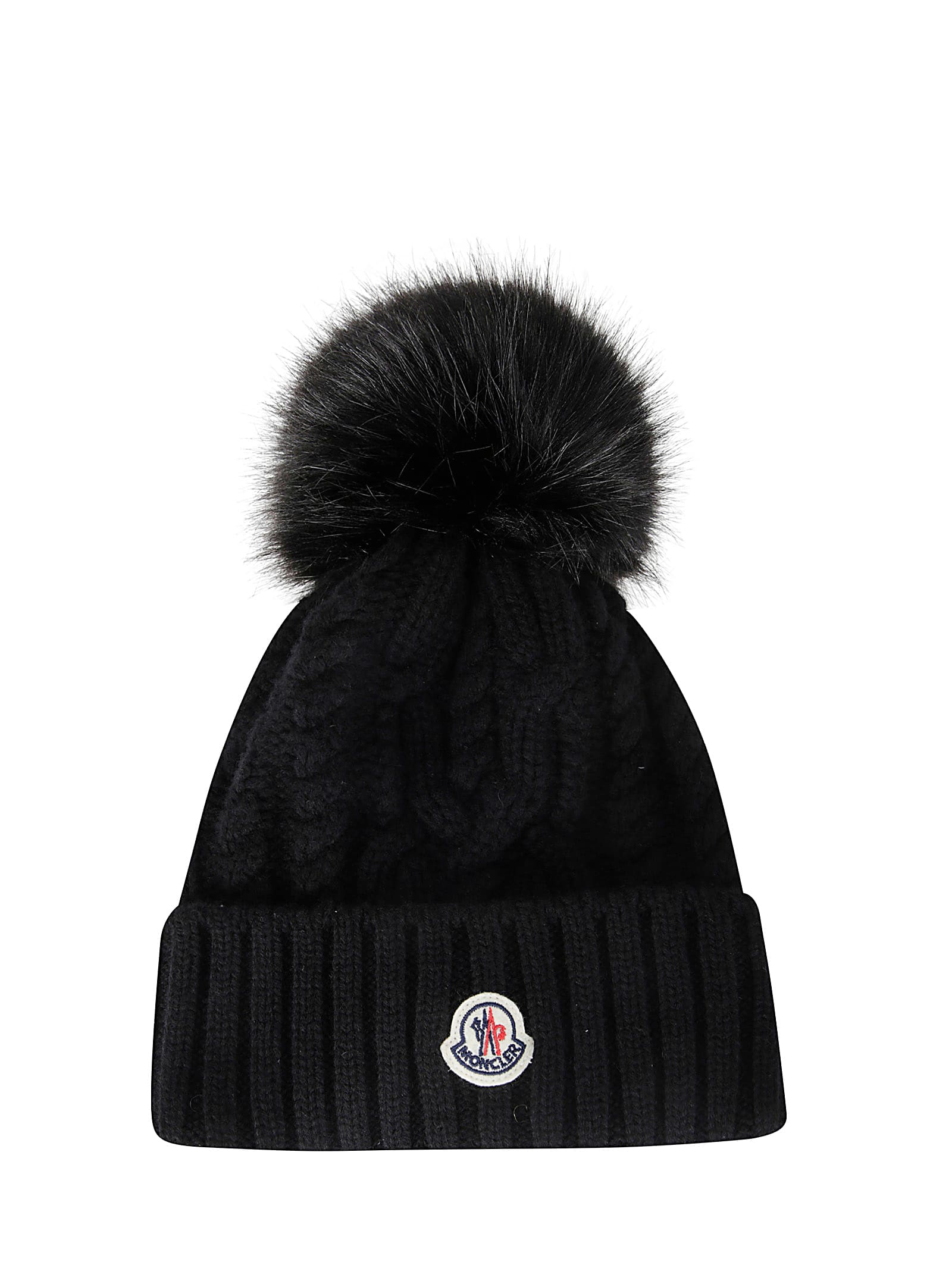 Shop Moncler Hat In Black