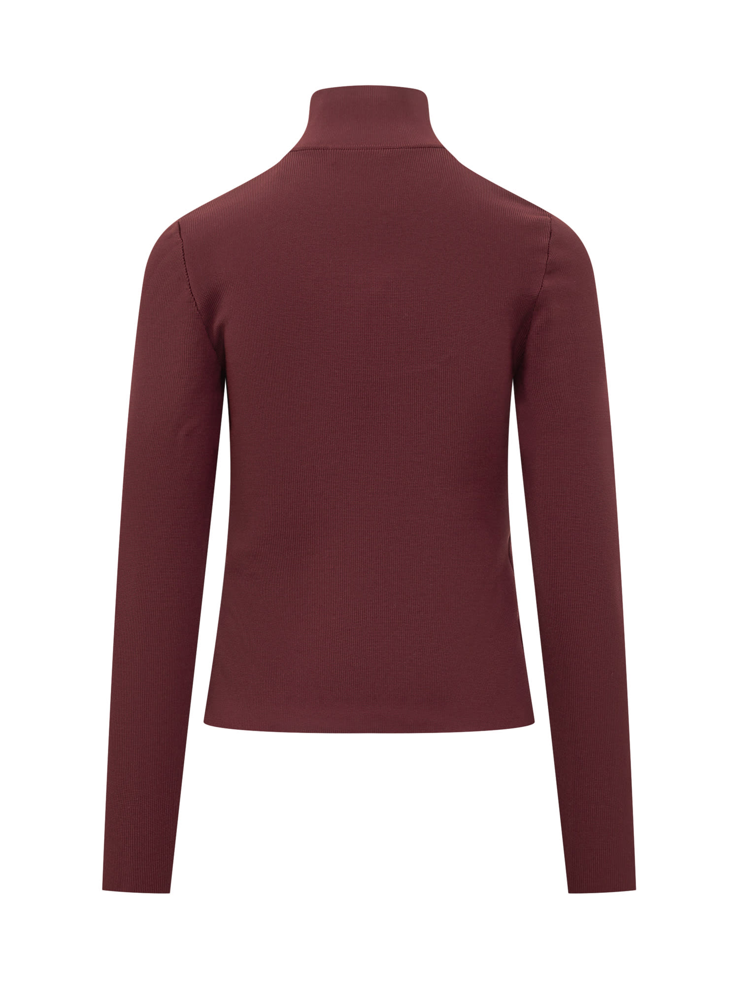 Shop Jw Anderson Cardigan In Burgundy