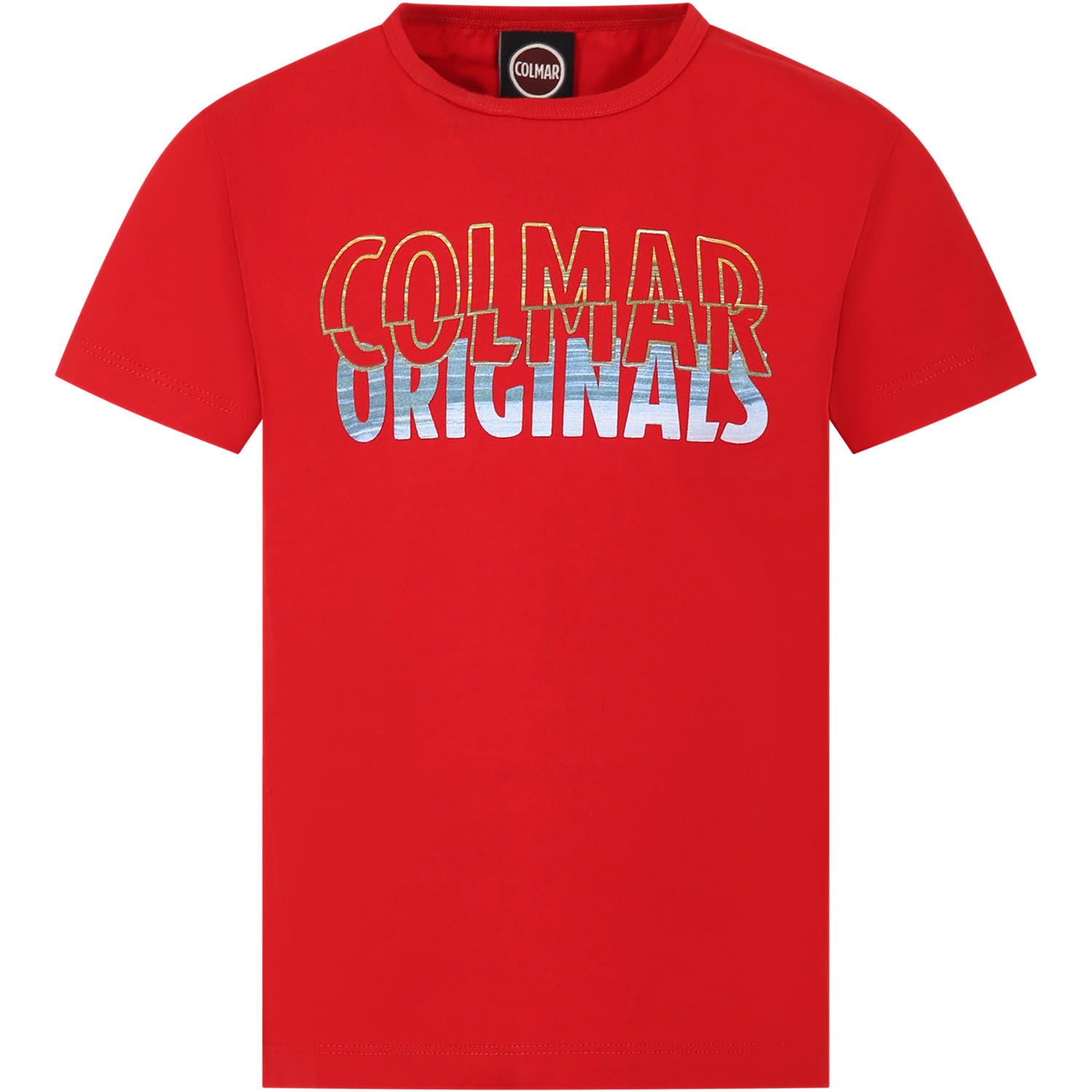 Colmar Kids' Red T-shirt For Boy With Logo