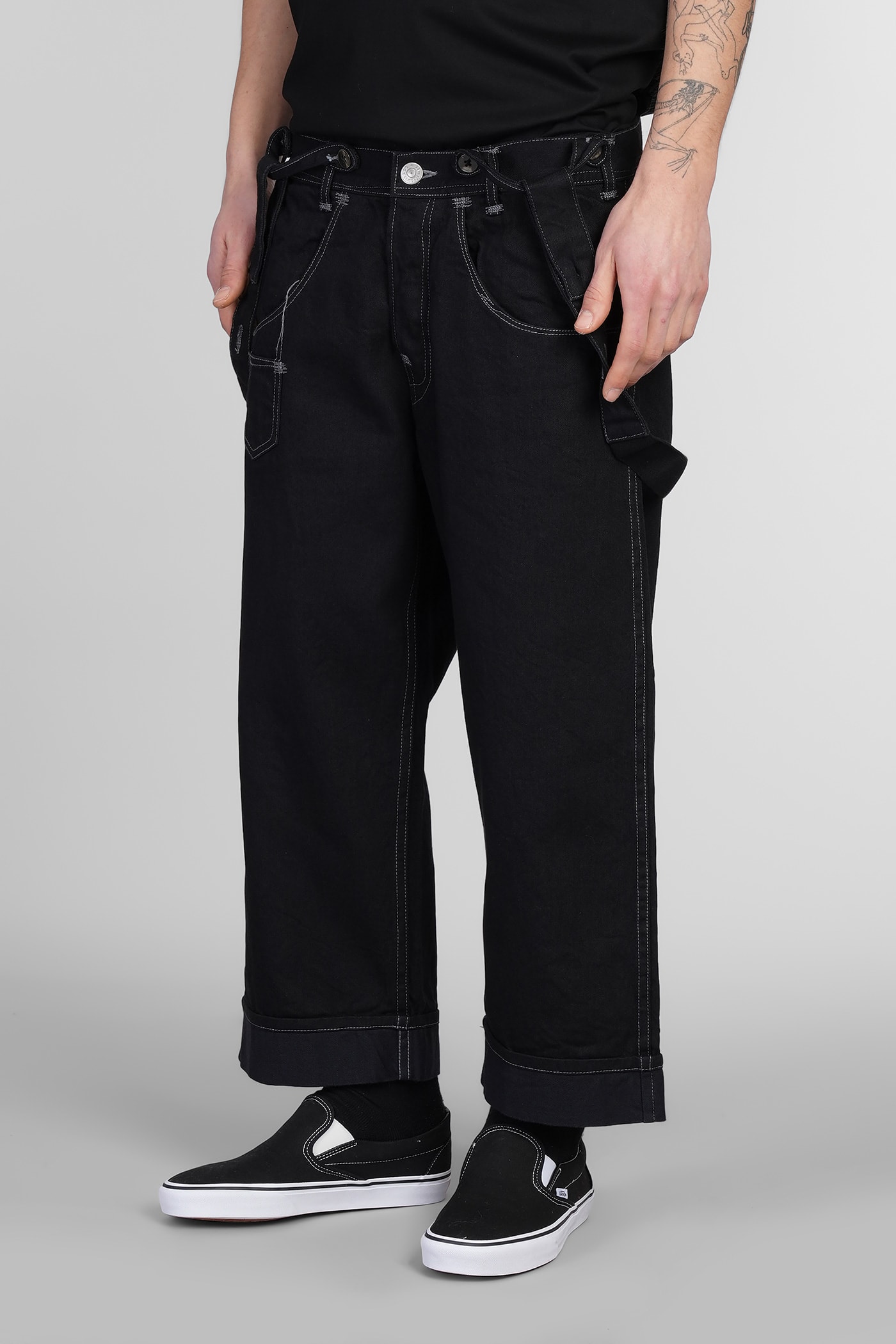 Junya Watanabe Jeans In Black Cotton In Black