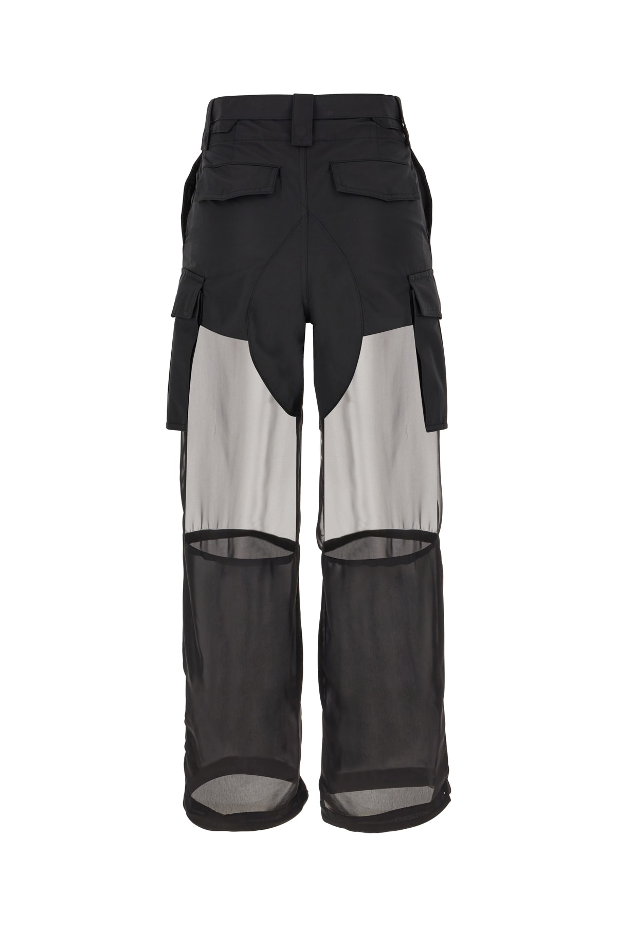Sacai Detachable Belt Cargo Pants In Black