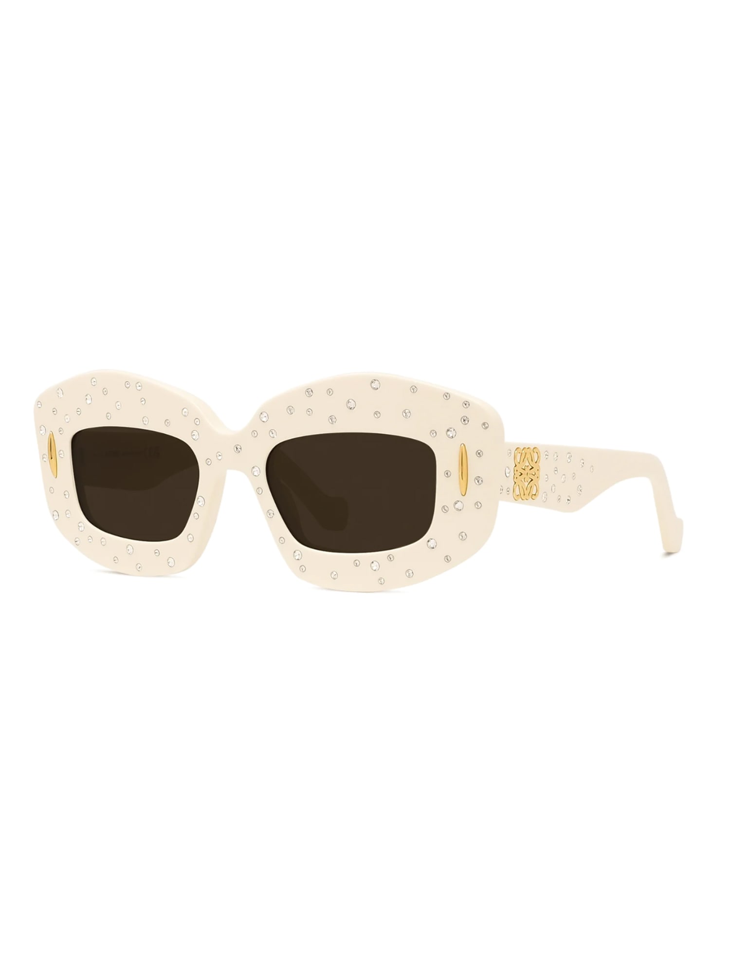 Shop Loewe Lw4114is Sunglasses In E