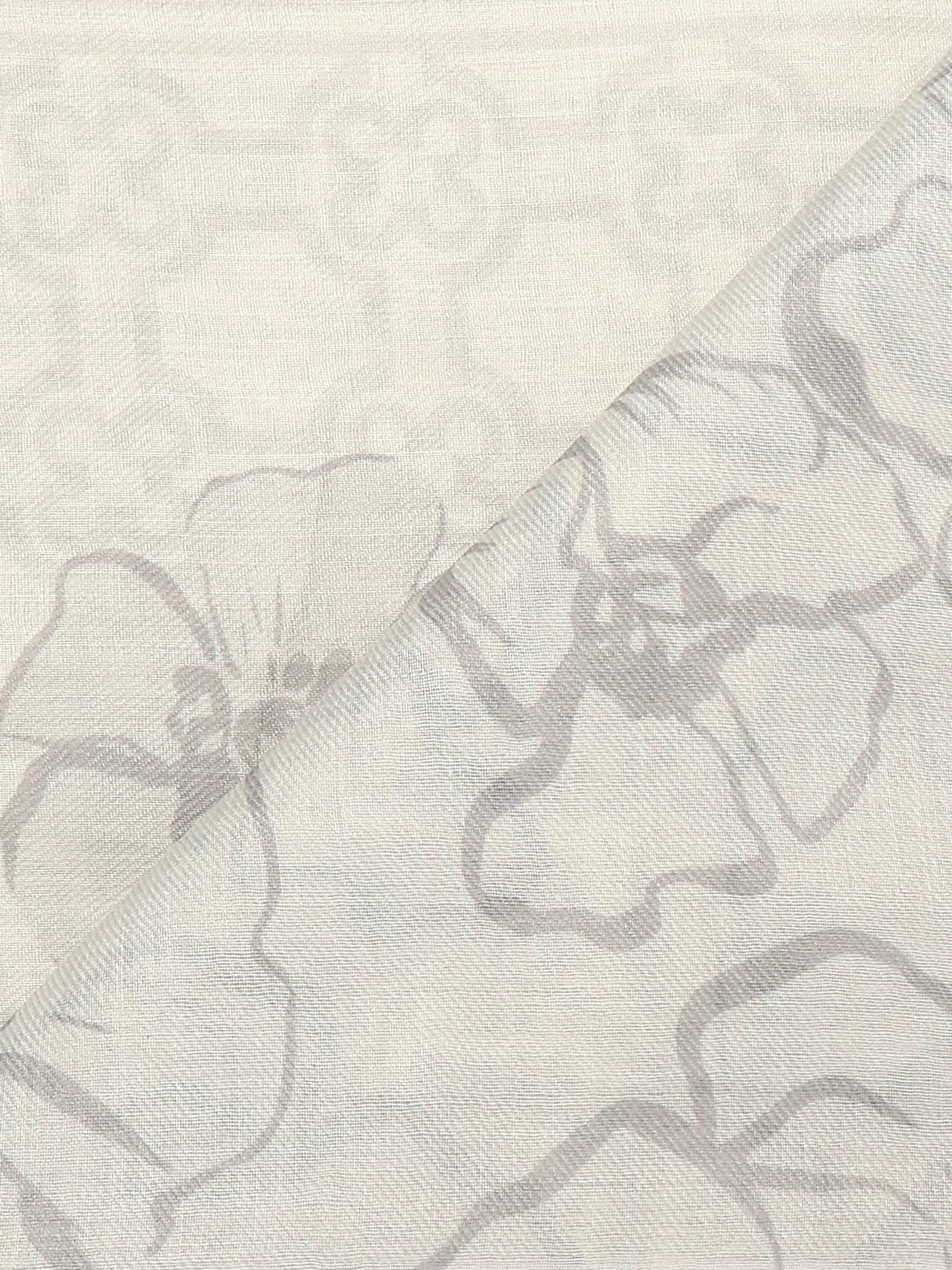 V73 Floral-print Scarf In Neutral