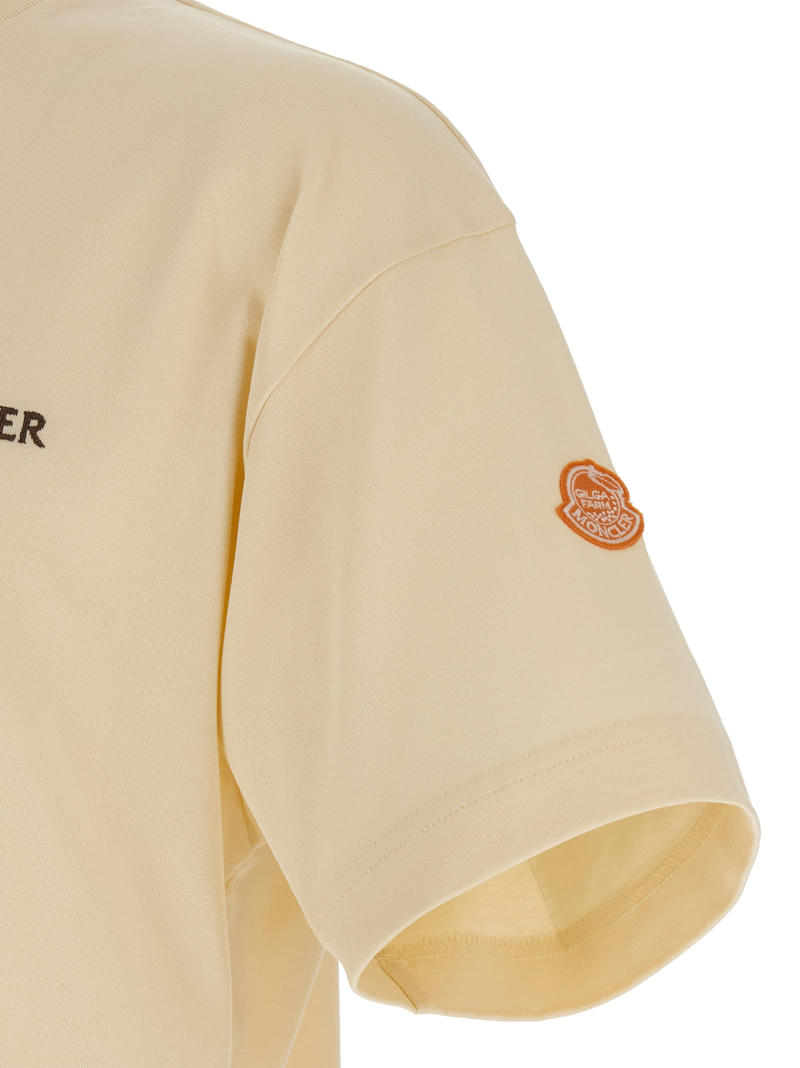 Moncler Genius Moncler X Gilga Farm Designed By Donald Glover Cotton T-shirt In Nude