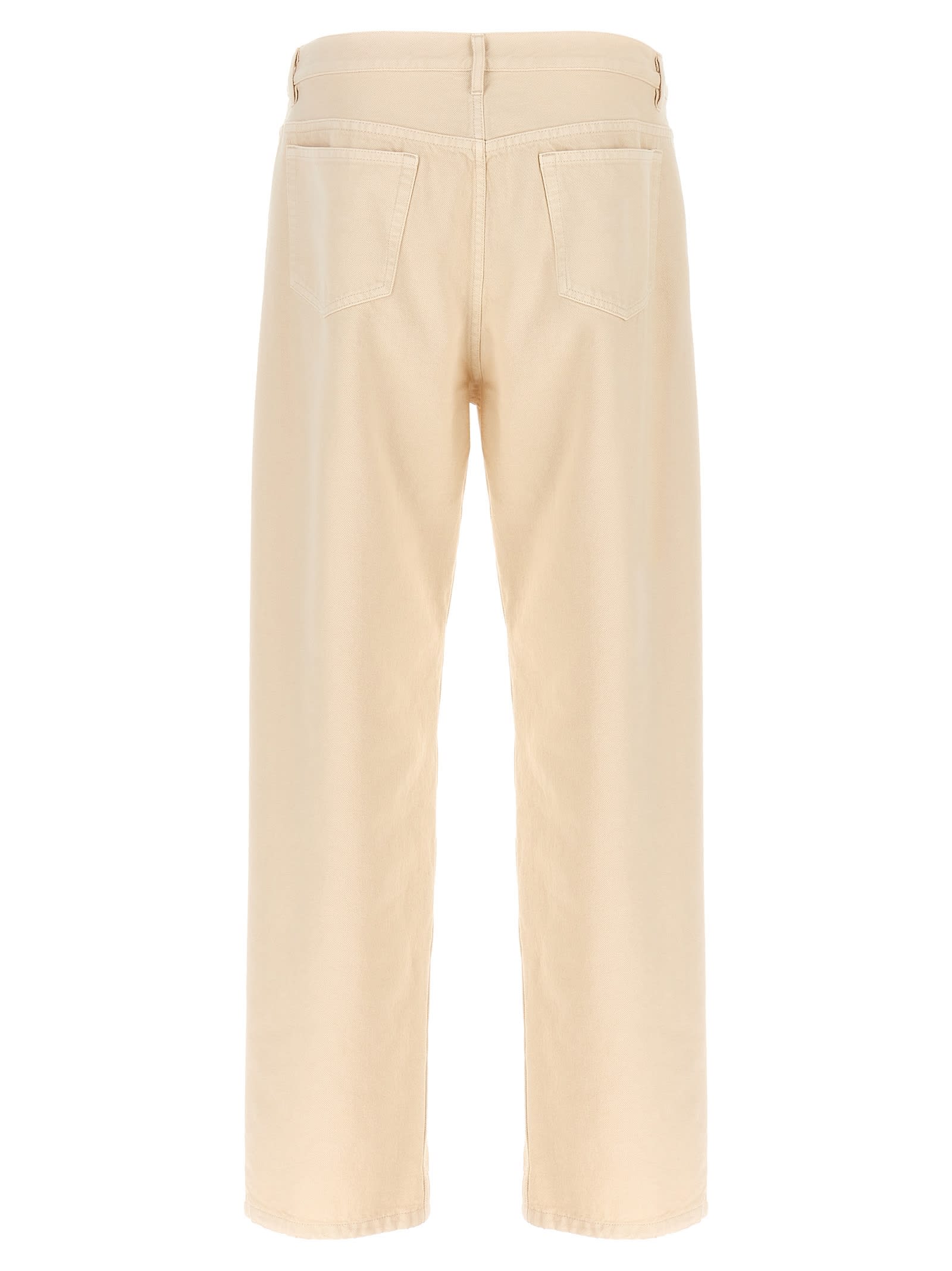 Shop Apc Martin Jeans In Beige