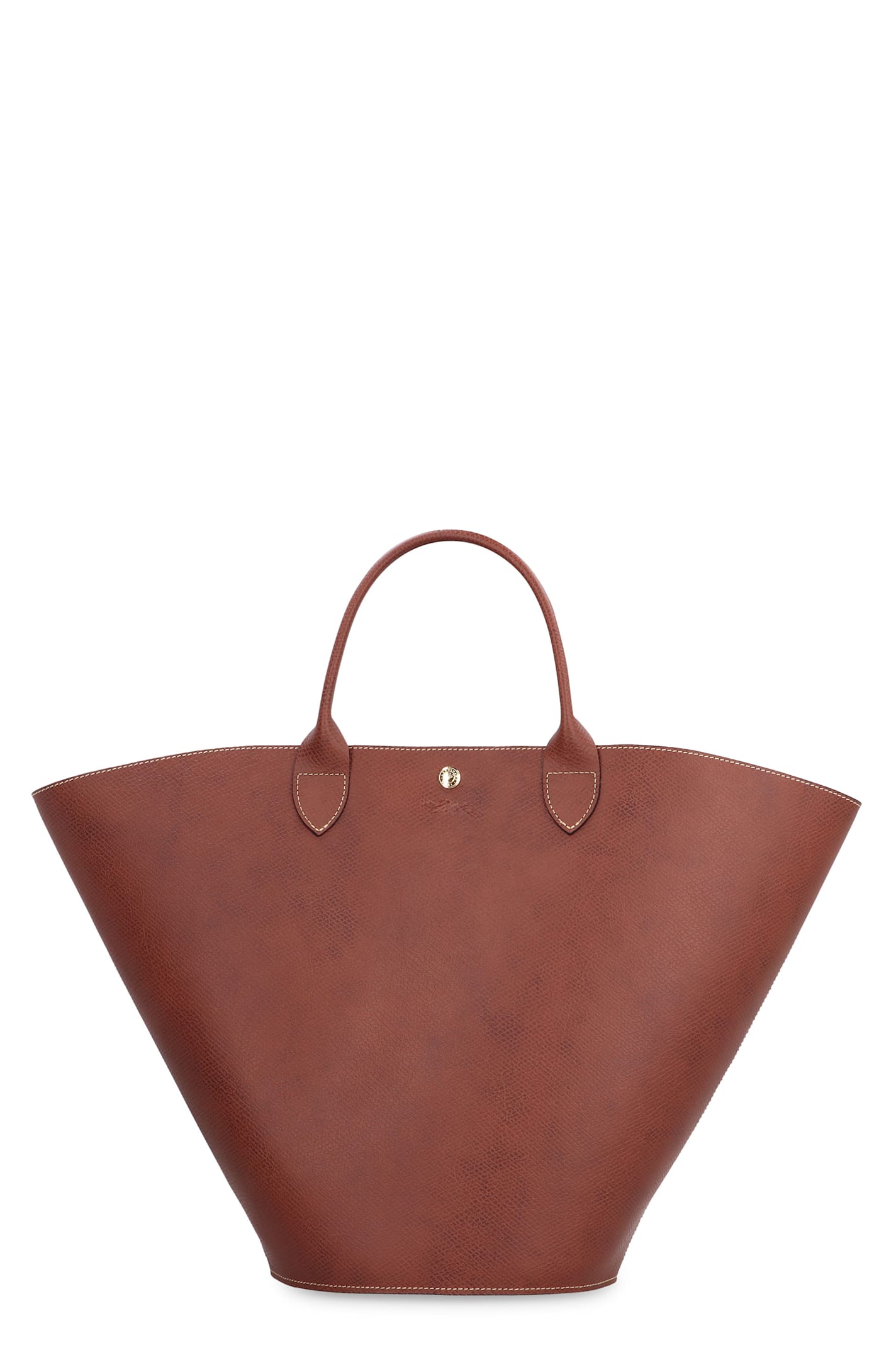 Shop Longchamp Épure Xl Smooth Leather Tote Bag In Brown