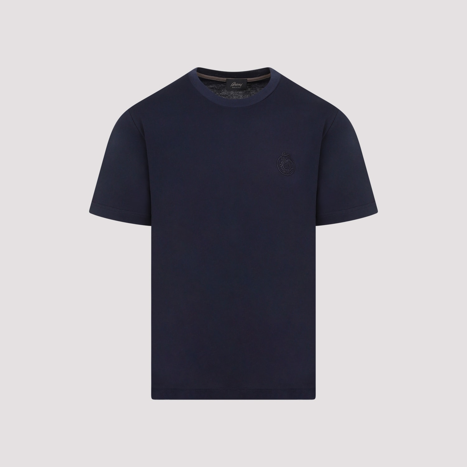 Shop Brioni T-shirt In Navy