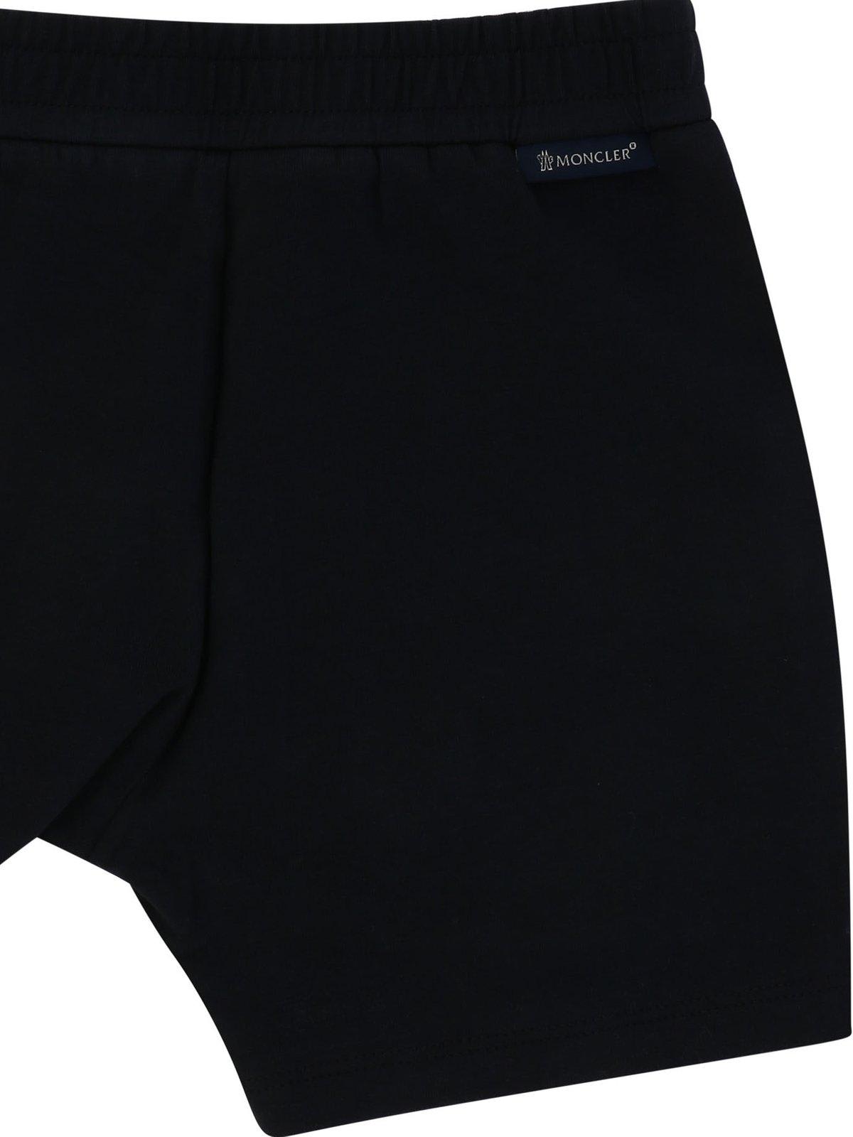 Shop Moncler Logo-printed Two-piece Jersey Short Set