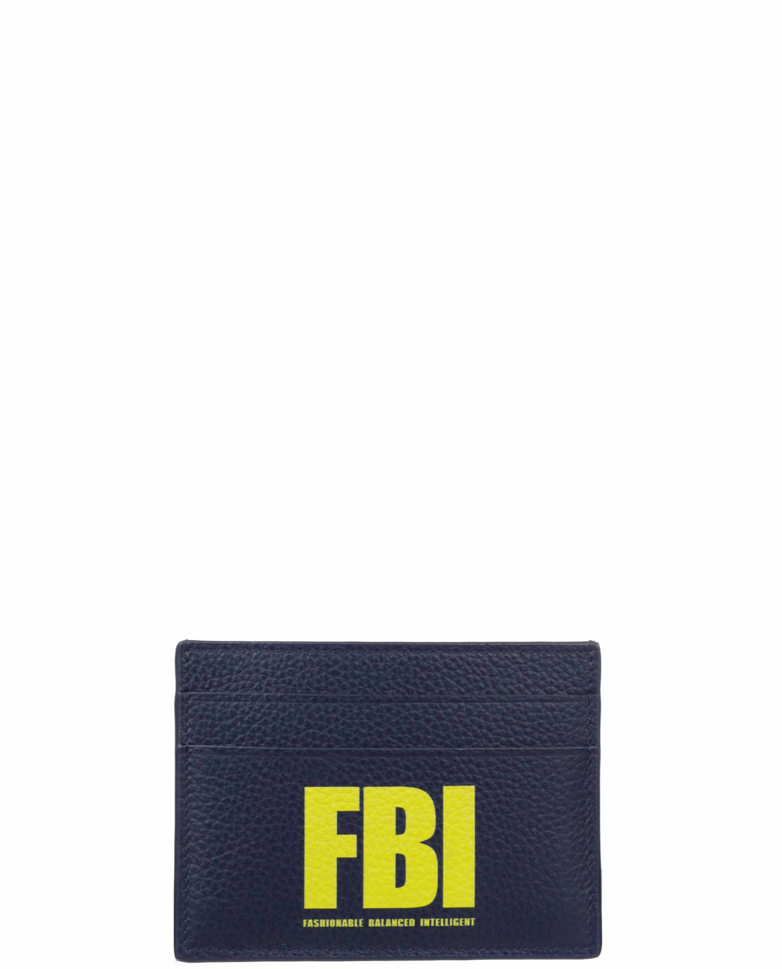 Balenciaga Navy Fbi Card Holder
