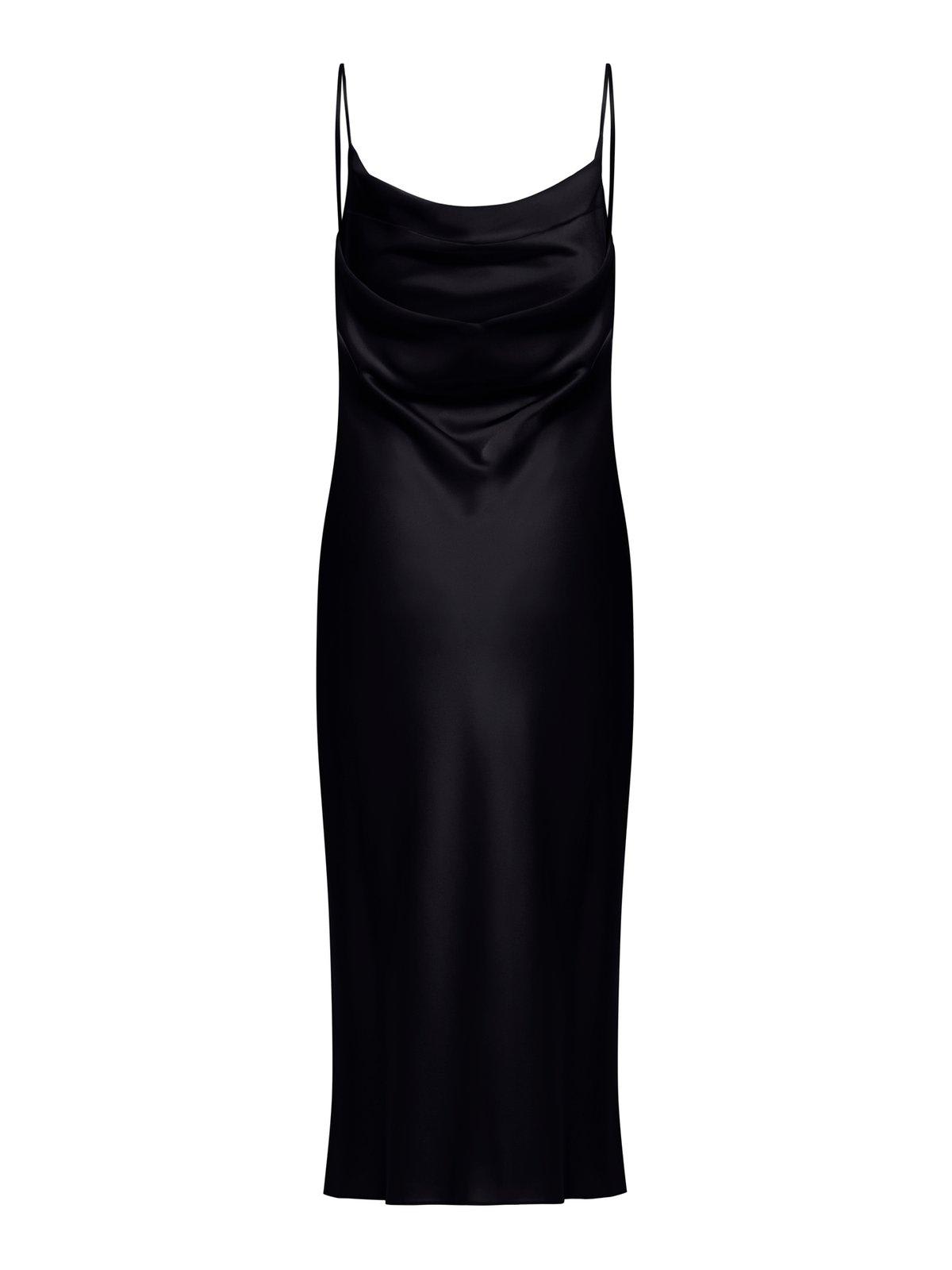 Shop Stella Mccartney Strapped Midi Dress In Black