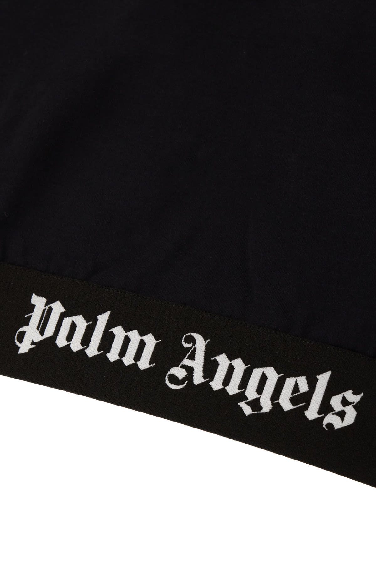 Shop Palm Angels Black Cotton T-shirt