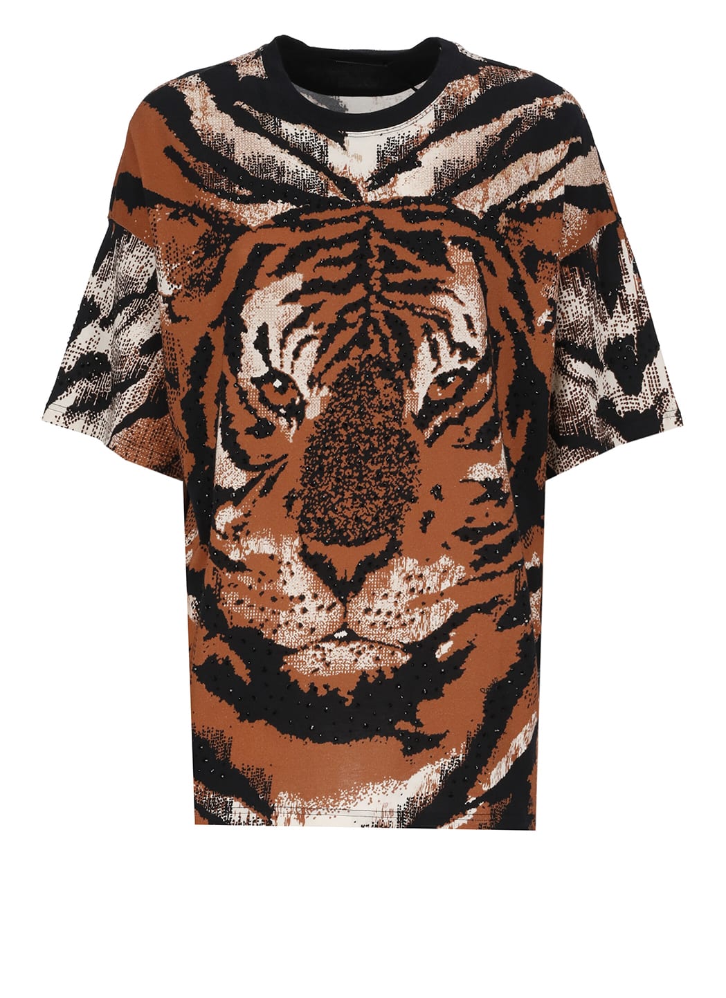 Shop Roberto Cavalli Cotton T-shirt In Multicolour