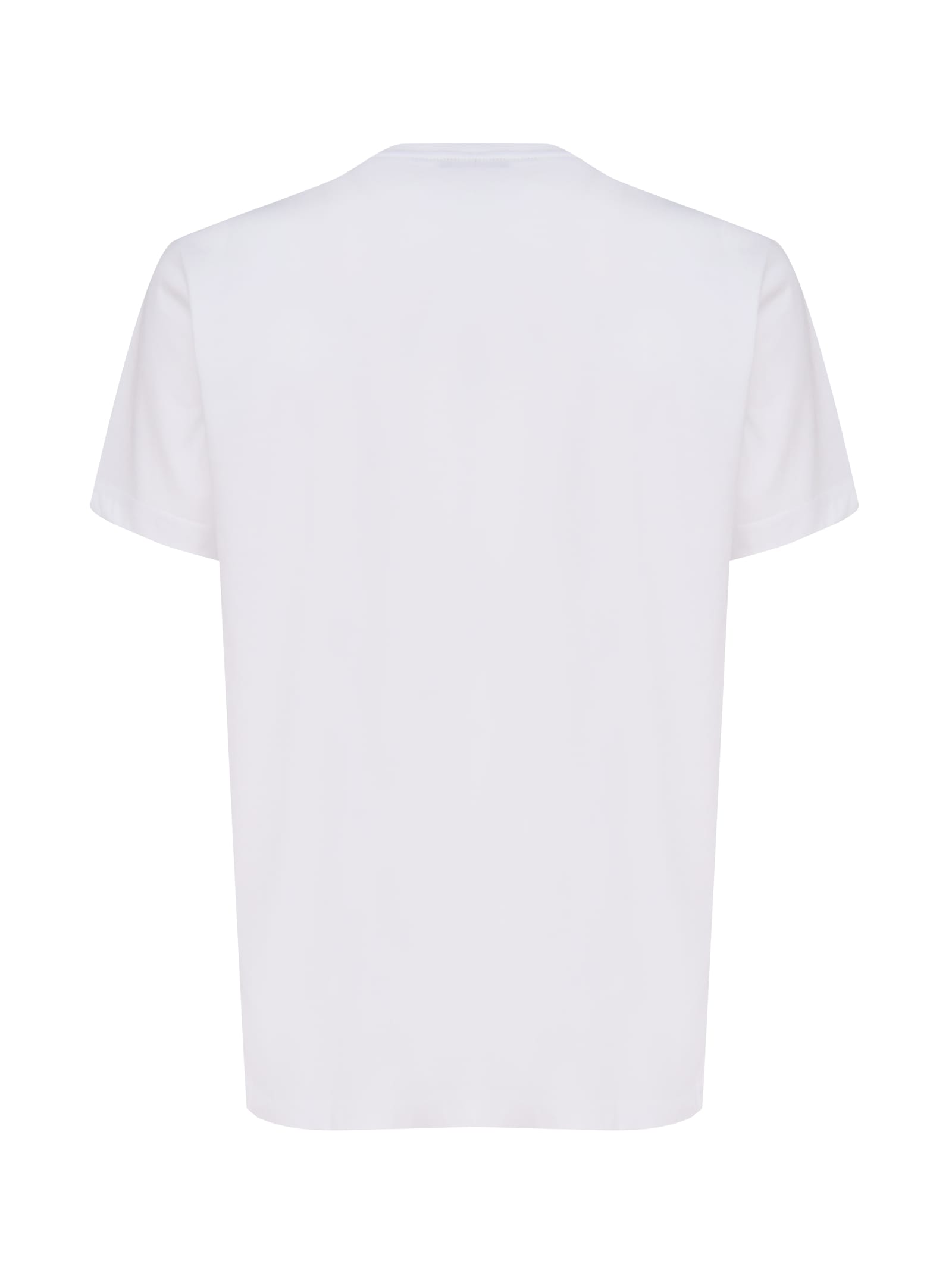Shop Fay Cotton T-shirt With Little Pocket In White