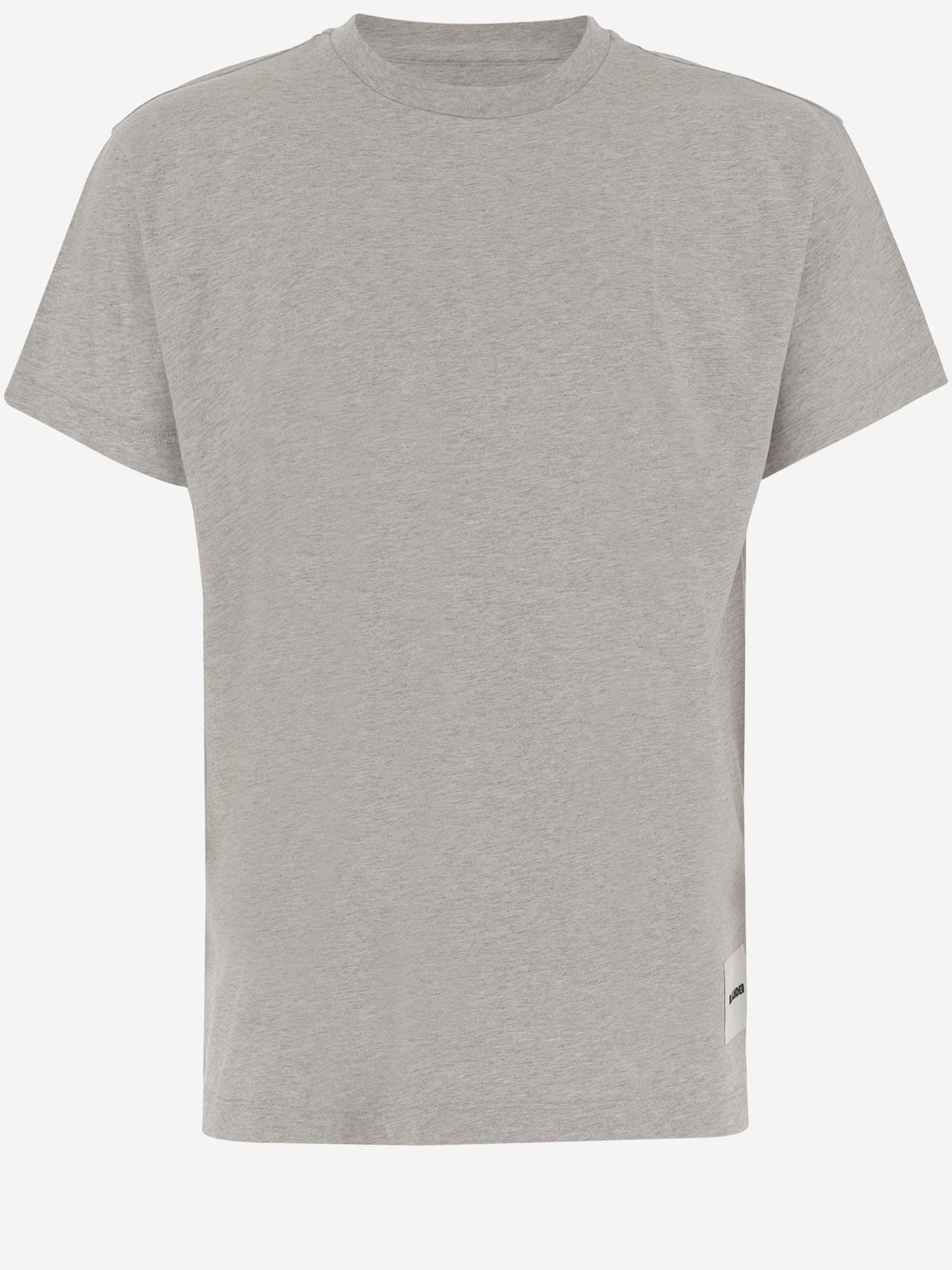 Jil Sander Set Of Three Cotton T-shirts In Multi
