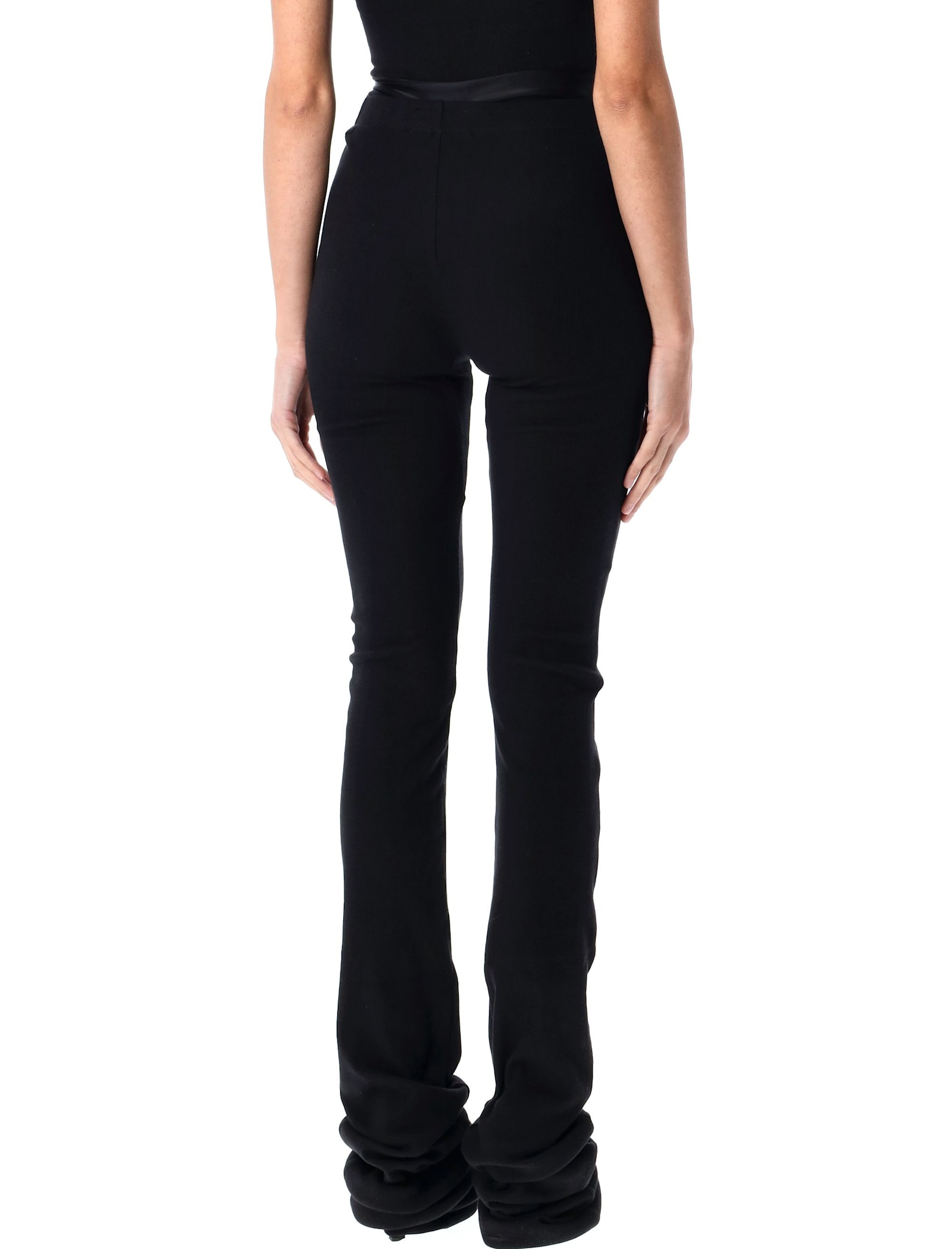 Ottolinger High-rise Drape Lounge Pants With Elegant Detailing In Black