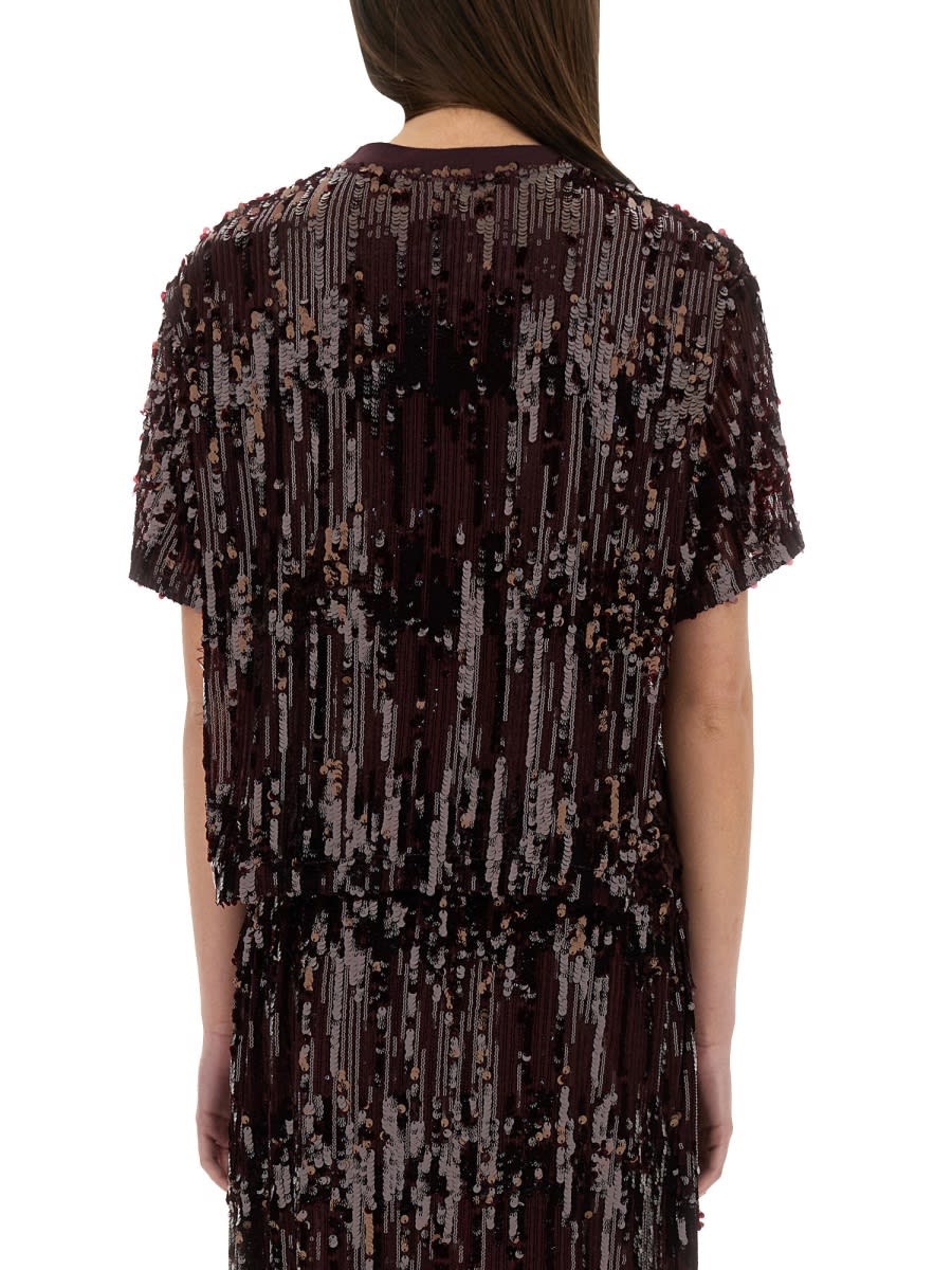 Baum Und Pferdgarten Juli Top With Sequins In Brown