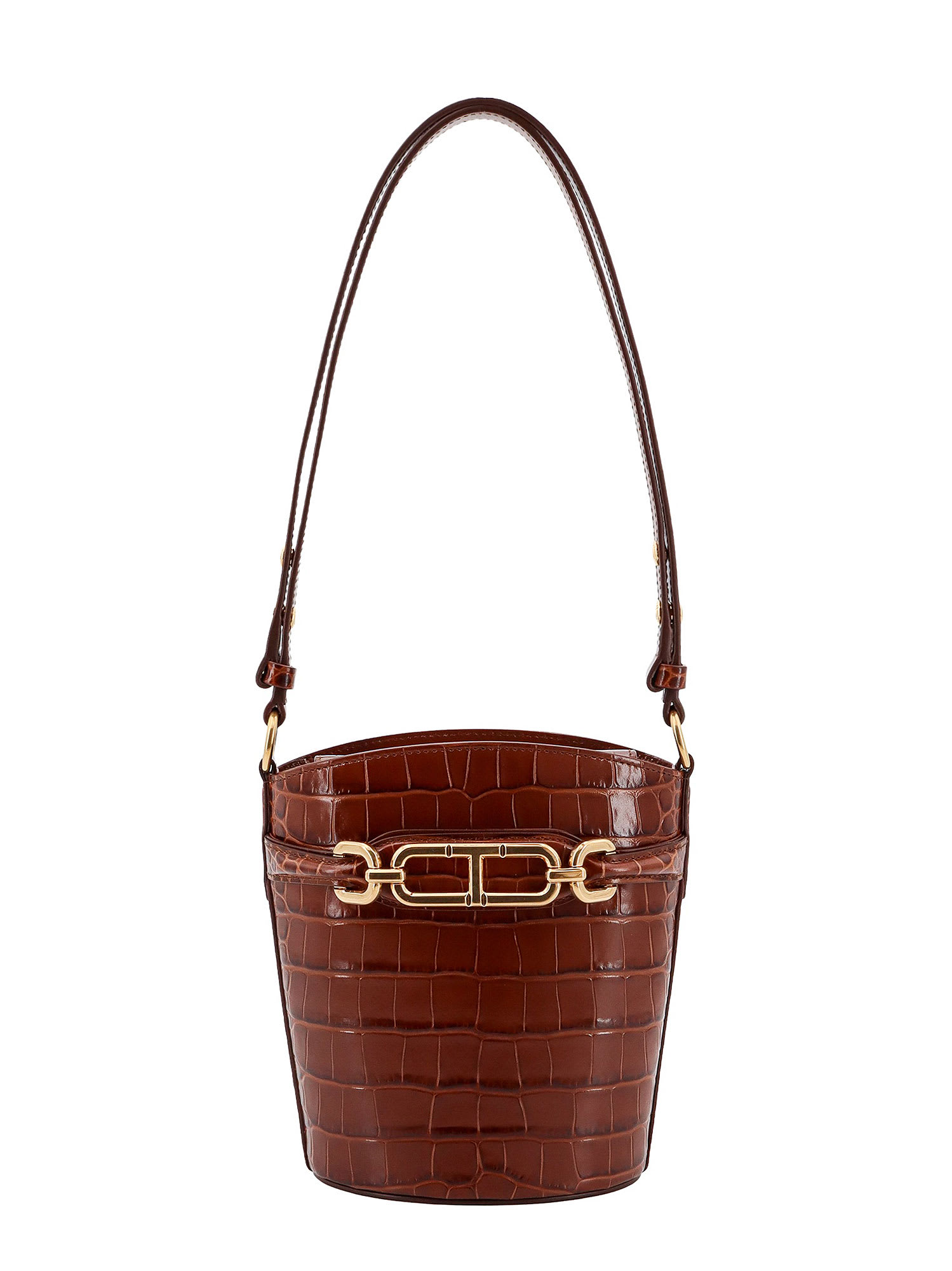 Shop Tom Ford Bucket Bag In Brown