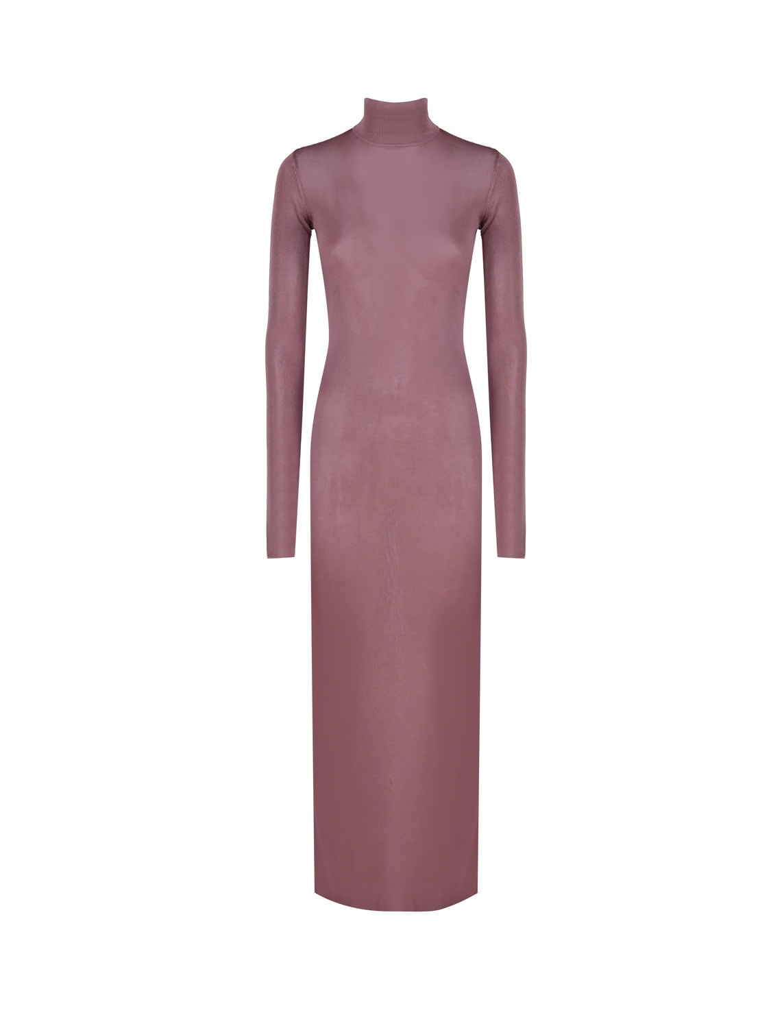 Saint Laurent Long Dress In Viscose In Pink