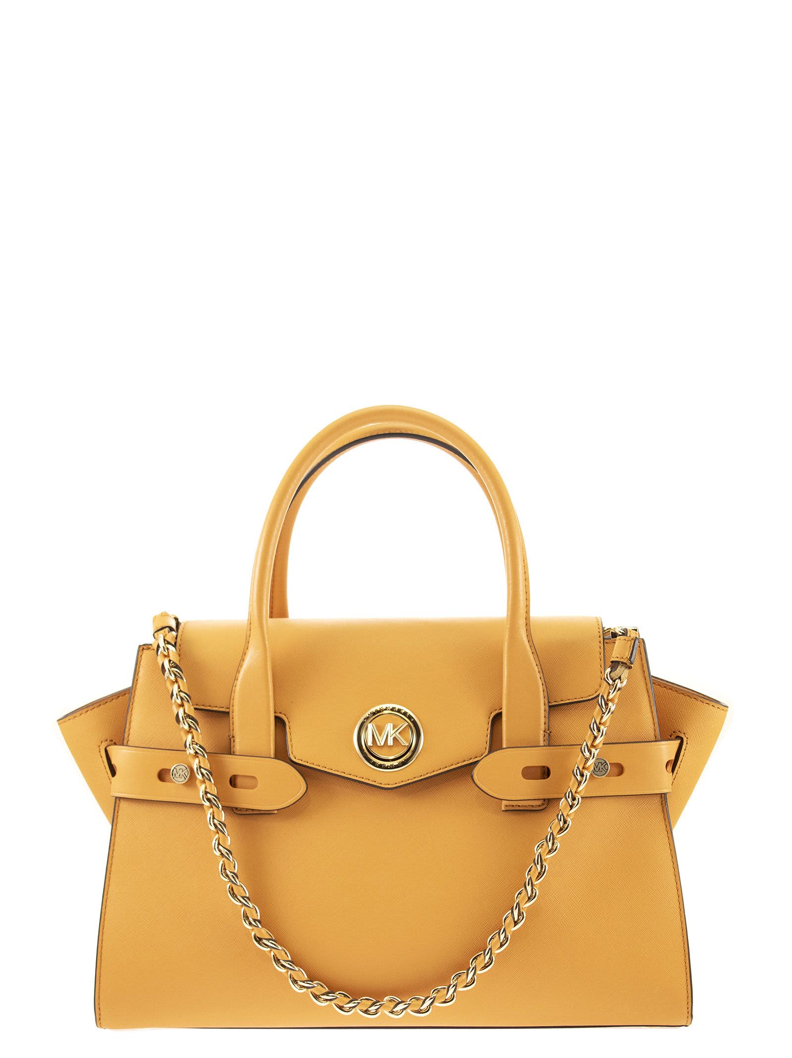 michael kors large saffiano leather satchel